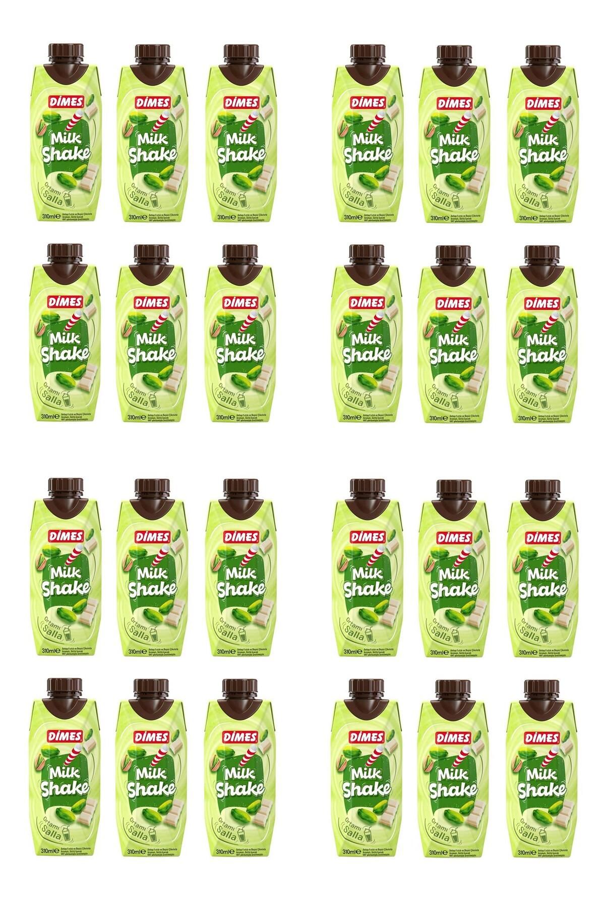 Dimes Milkshake Antep Fıstık Ve Beyaz Çikolata Aromalı 310 Ml X 24 Adet