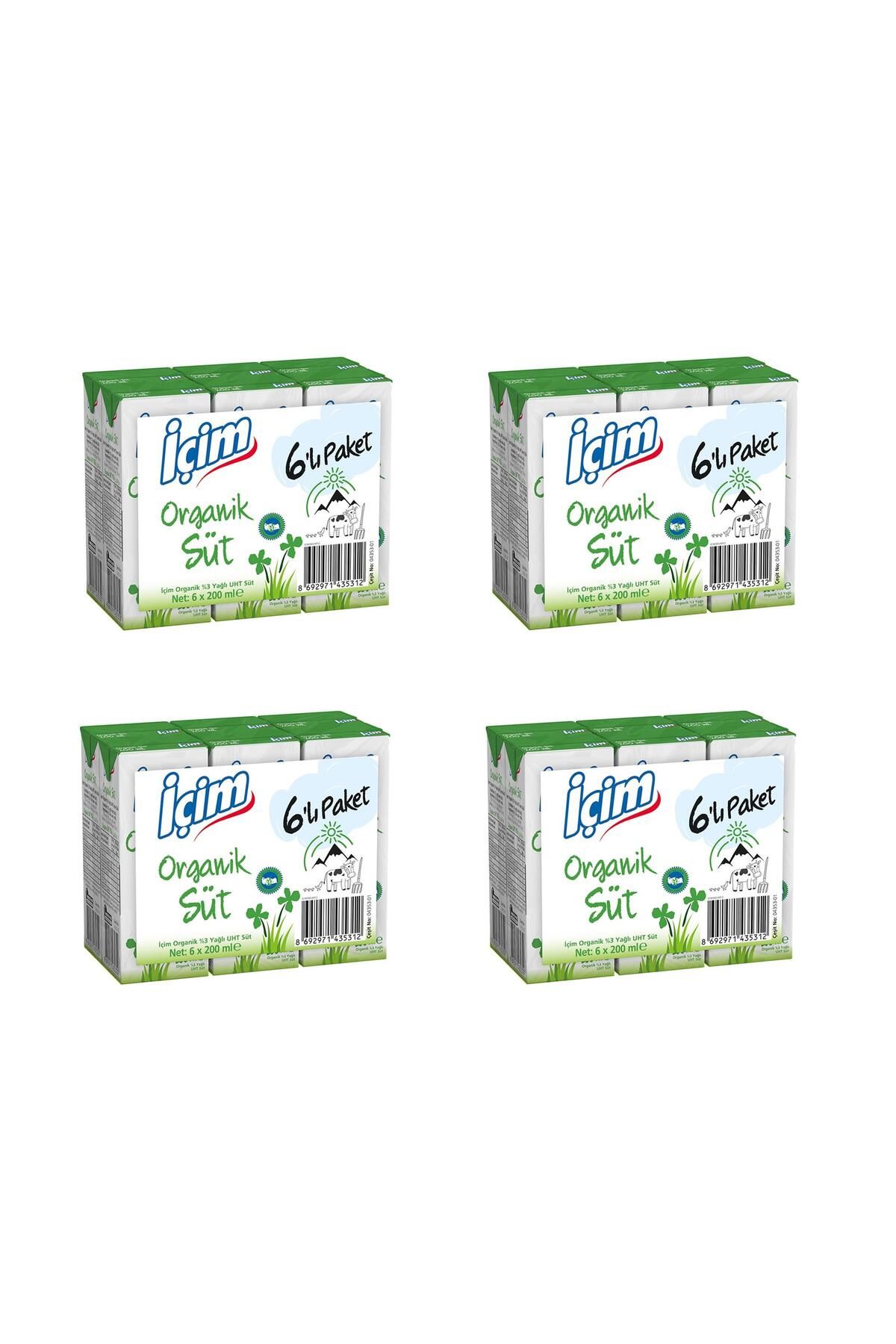 İçim Organik Süt 200 Ml X 24 Adet