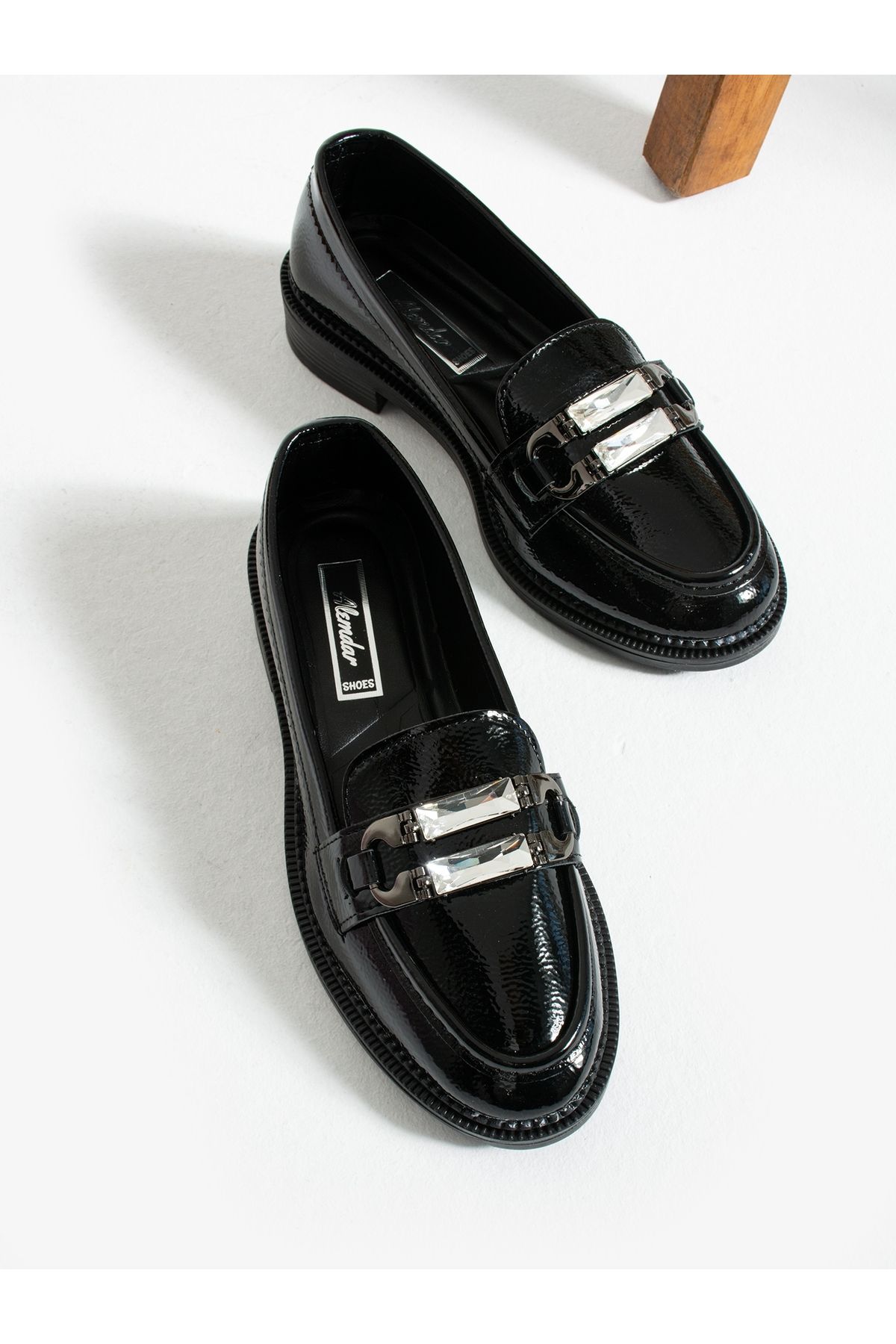 Alemdar Shoes Loafer De Damă Din Piele Lacuită Neagră Femeie - 36