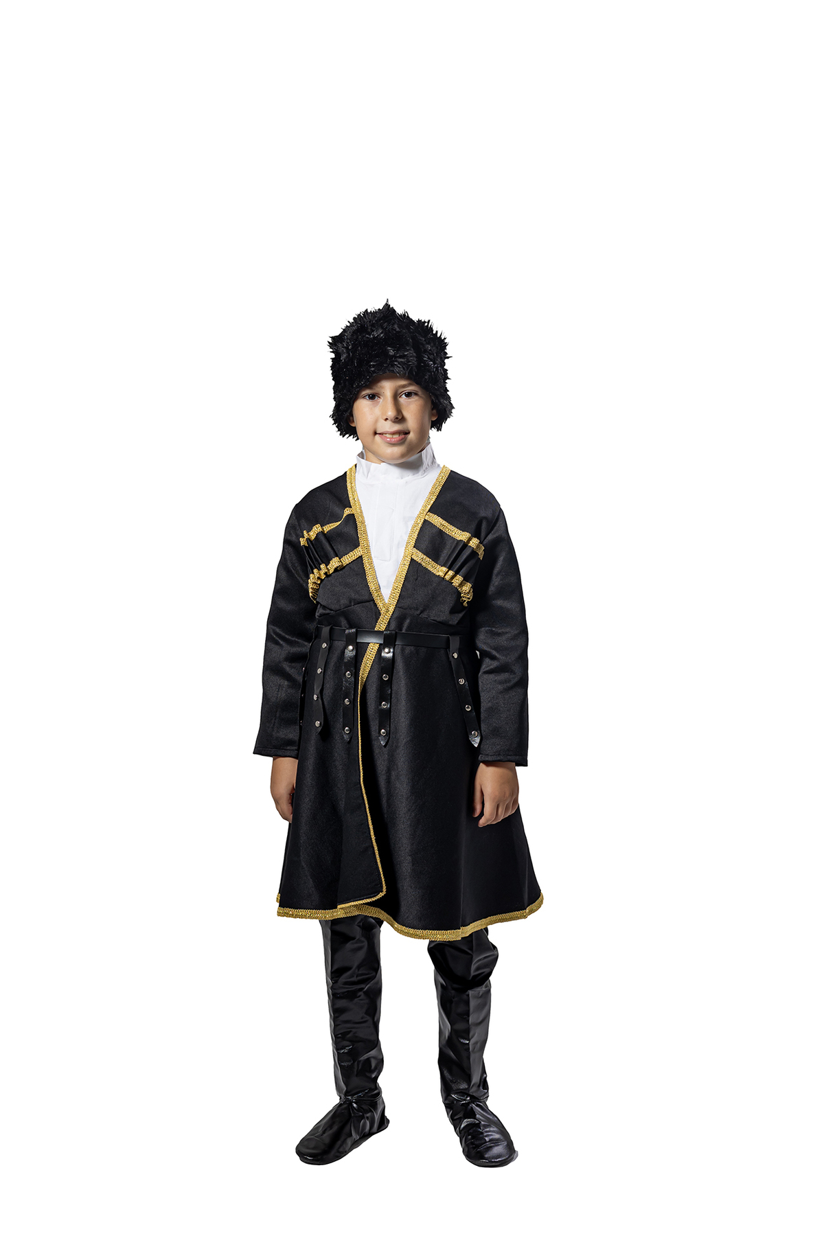 KÖYLÜ KOSTÜM Erkek Çocuk Siyah Kafkas Kostümü
