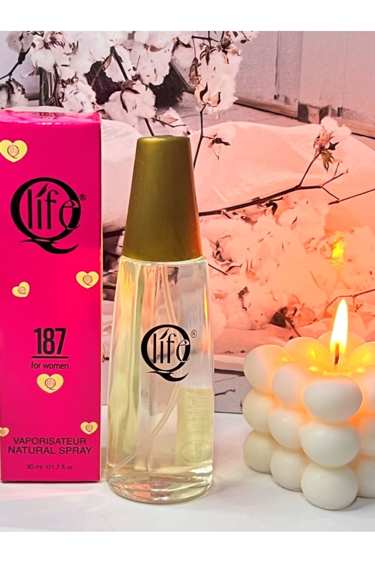 No: 187 عطر زنانه Candy Flower Scented 50 ml EDC Qlife