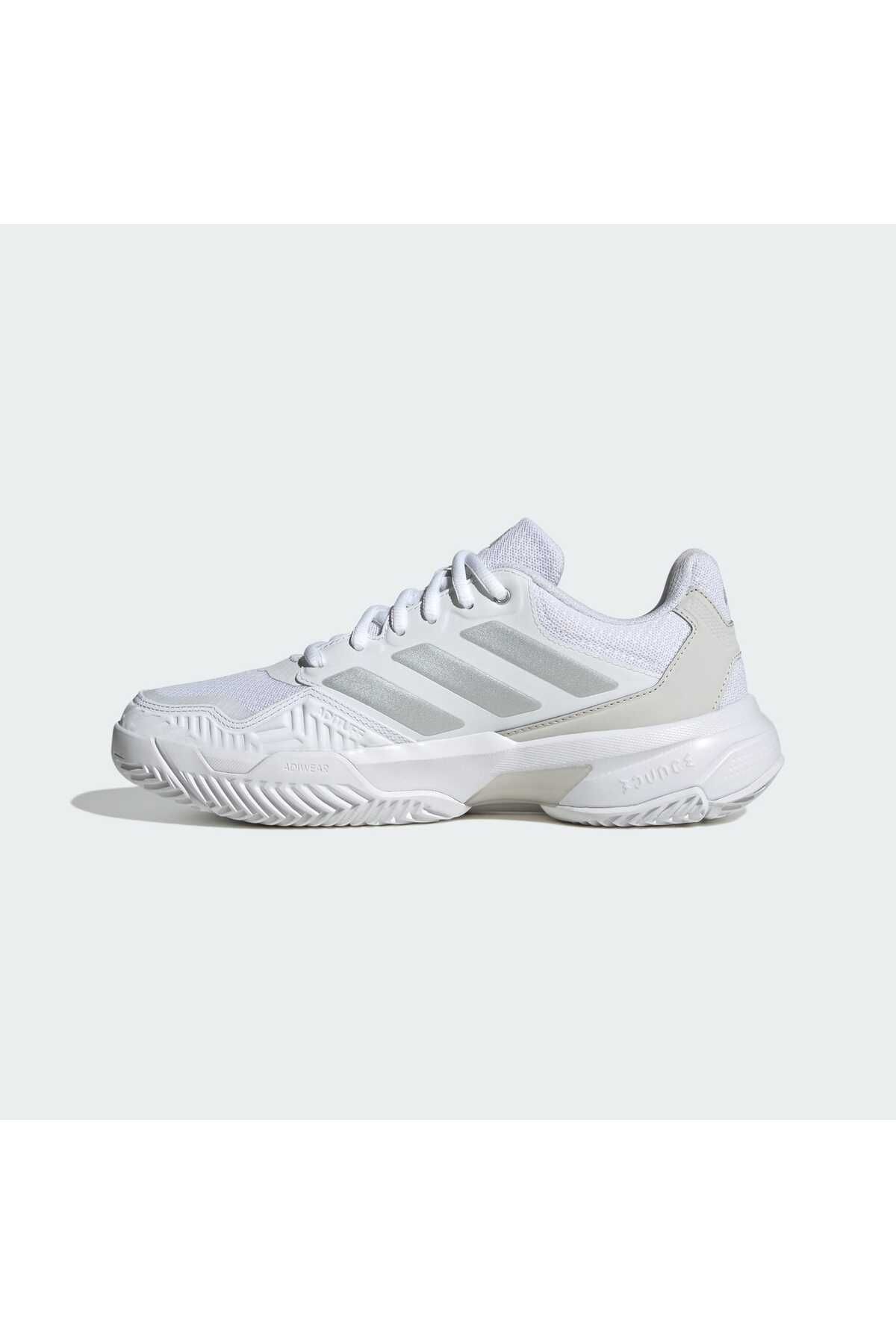کفش تنیس سفید مردانه و زنانه Courtjam Control 3 adidas