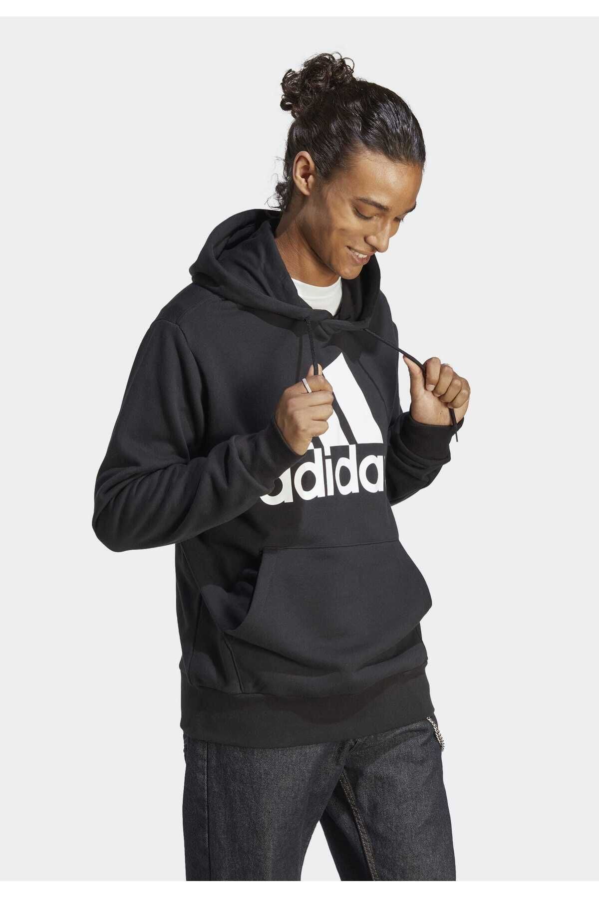 Grey and black adidas hoodie on sale