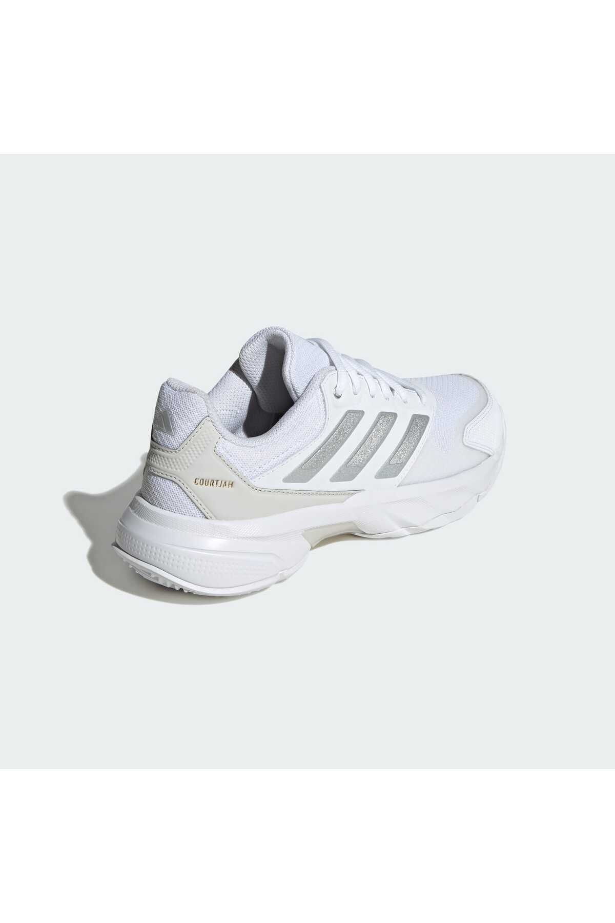 کفش تنیس سفید مردانه و زنانه Courtjam Control 3 adidas