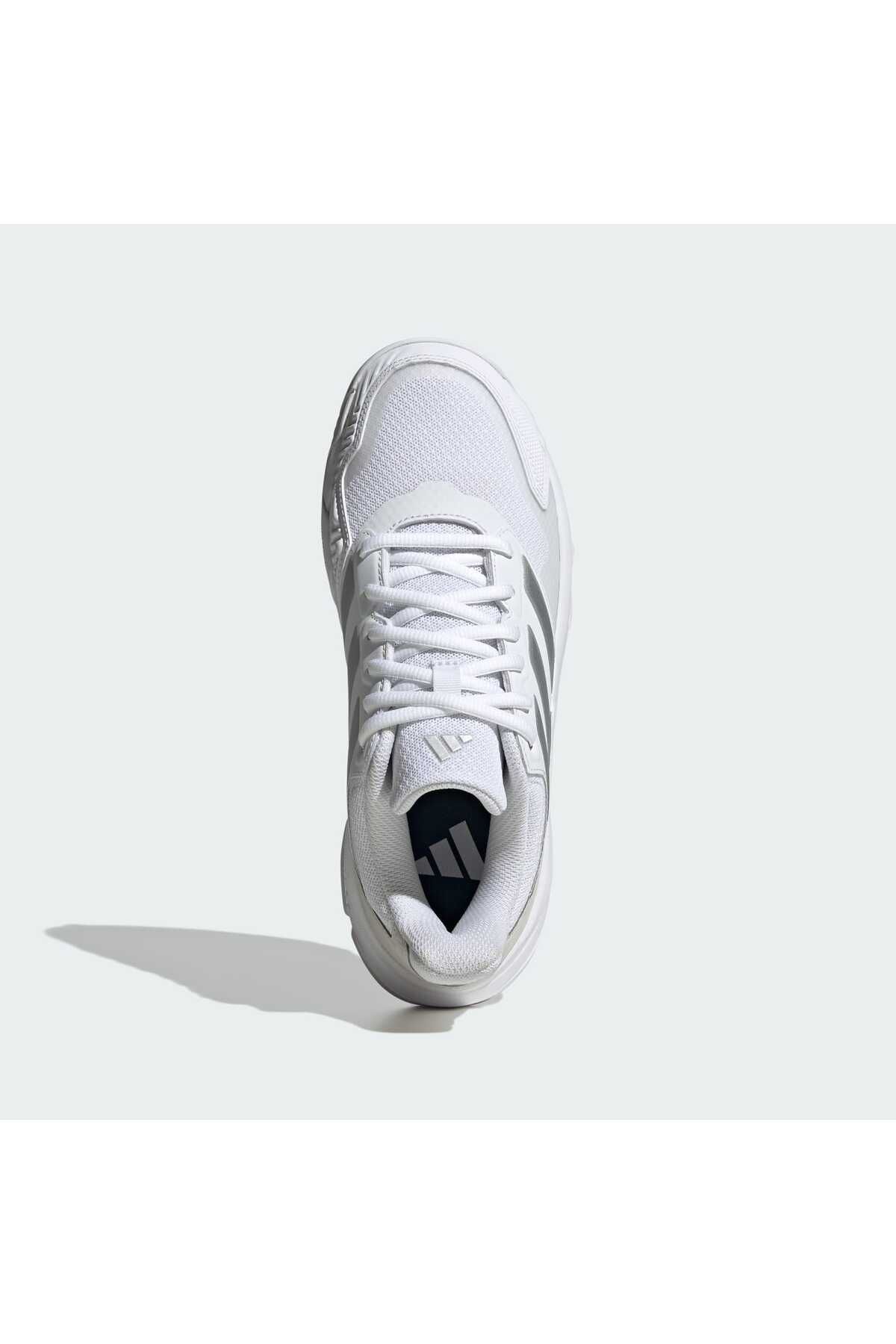 کفش تنیس سفید مردانه و زنانه Courtjam Control 3 adidas