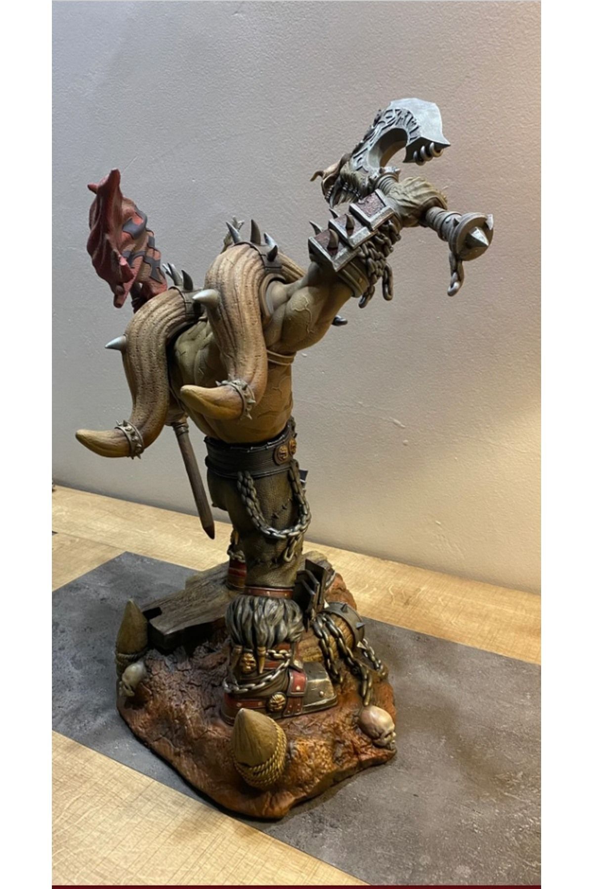YILDIRIM AVANGART-World Of Warcraft Hellscream Figure WOW Garrosh Hellscream Object 25CM Large Size 4