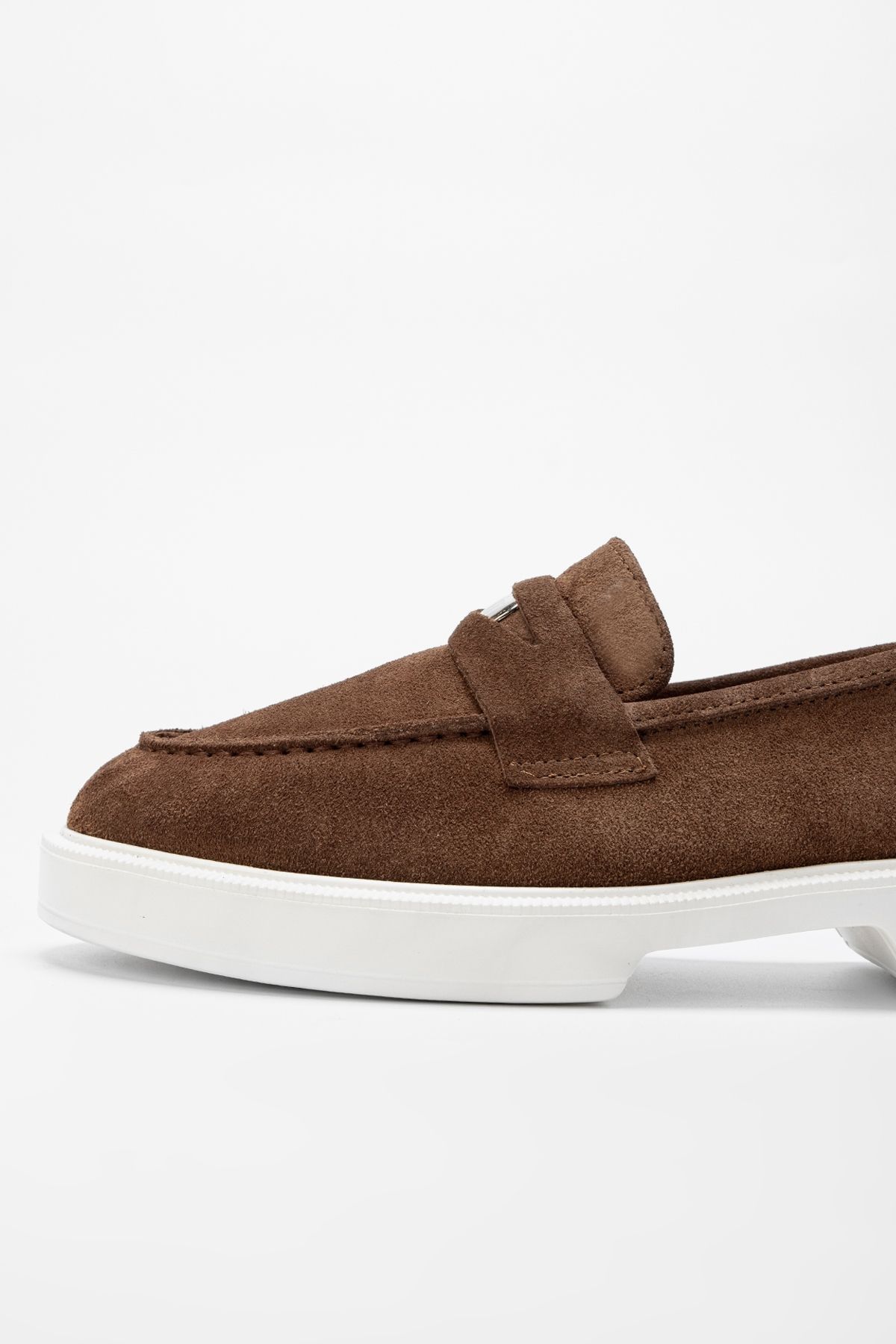 Valmenti-Aegis Women's Tan Suede Genuine Leather Loafer Shoes 4