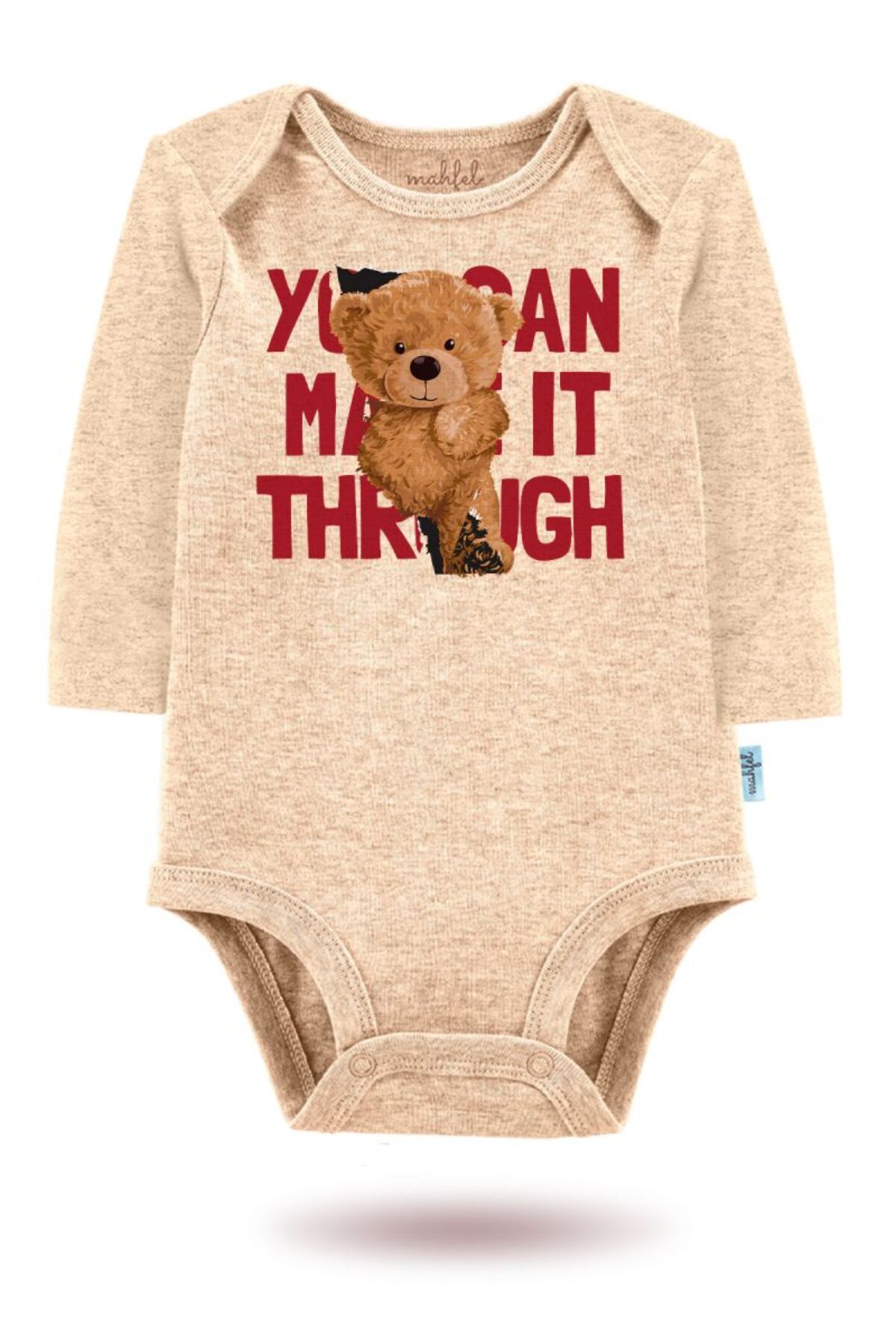 بادی نوزادی پسرانه – دخترانه بژ MAHFEL | uzun-ekru-bej15-16 اورجینال - تصویر 3