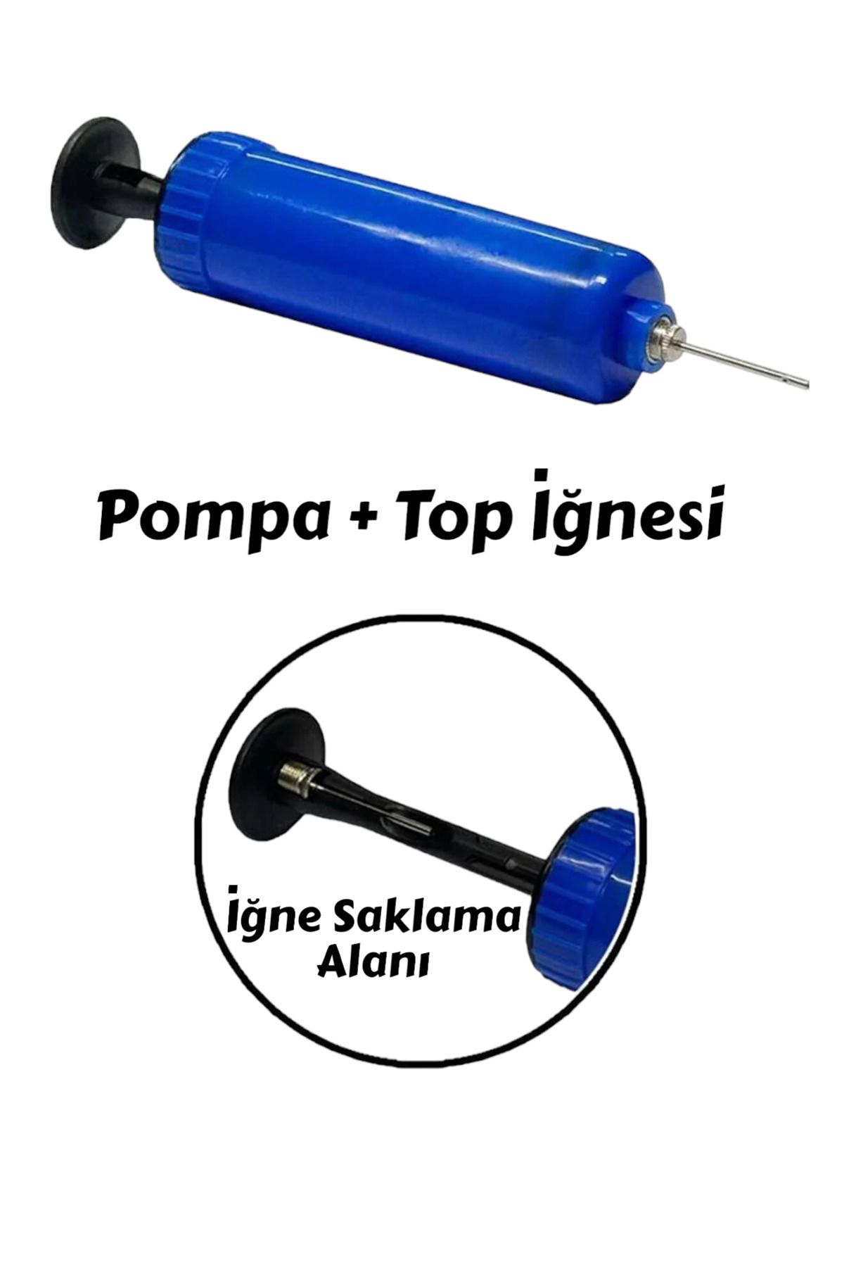 YILDIRIM OYUNCAK Top Şişirme Pompası Top İğnesi Hediyeli Futbol Basketbol Voleybol Top Pompası 15 cm