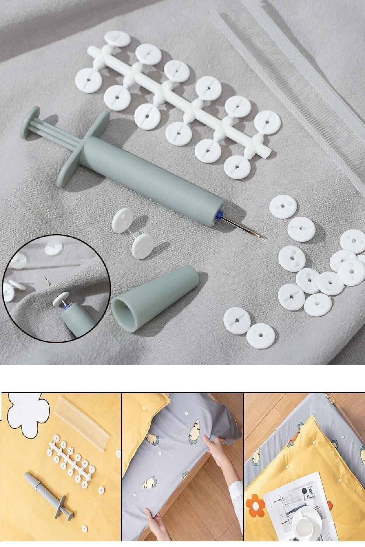 zeixpow Yorgan Kılıfı Sabitleme Seti Nevresim Klips Takımı Yatak Örtüsü Pratik Çarşaf