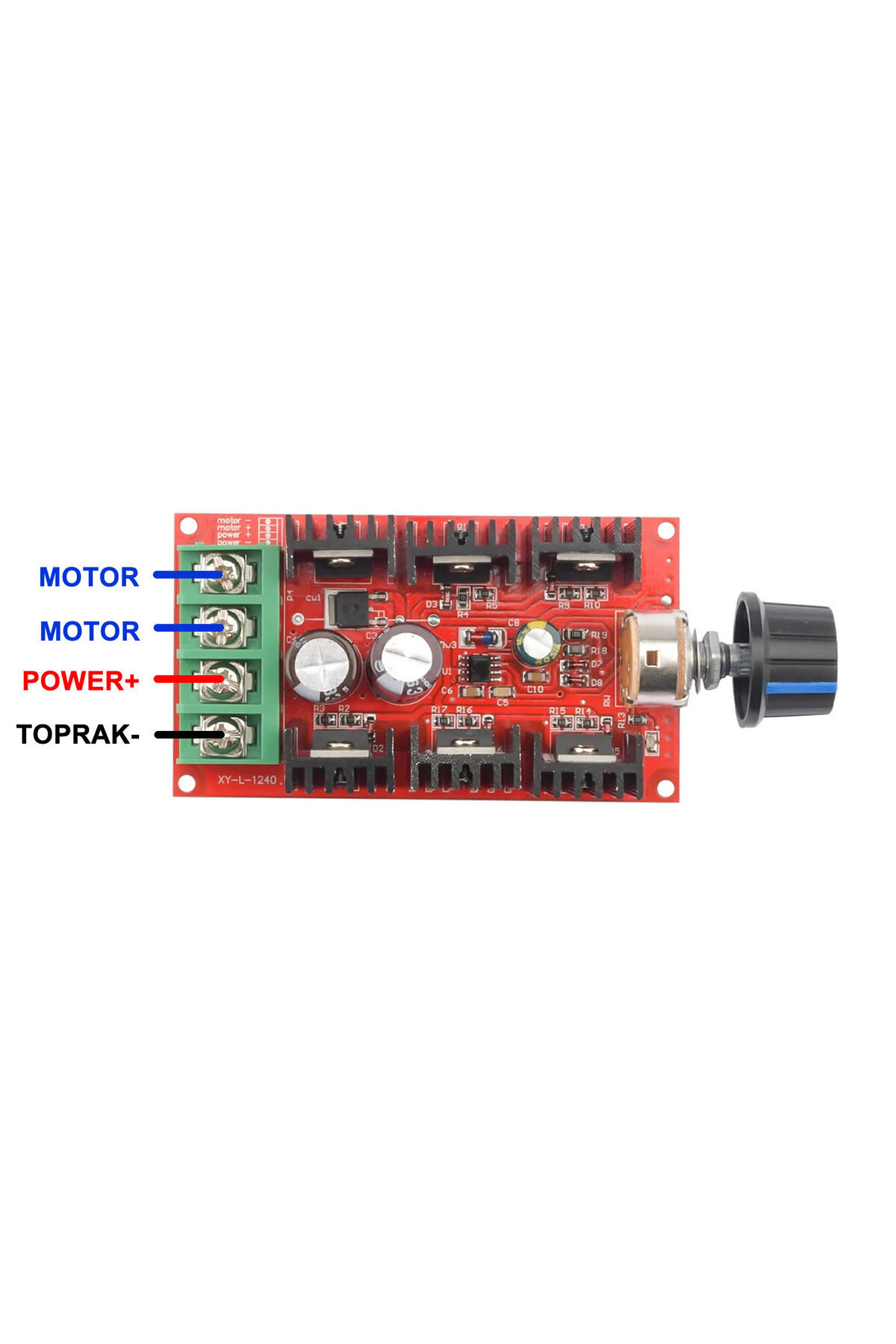 Genel Markalar 40A 50V DC Motor Sürücü Kutulu Hız Kontrol Devresi