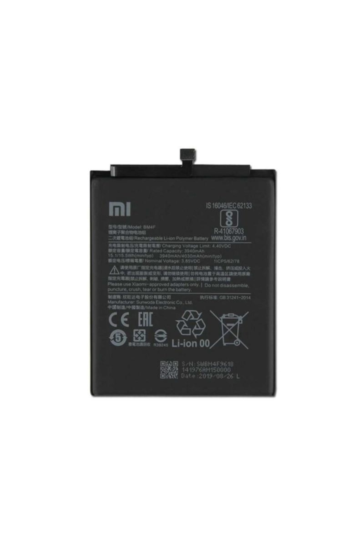 Beruflic Xiaomi Mi A3 Bm4F Batarya