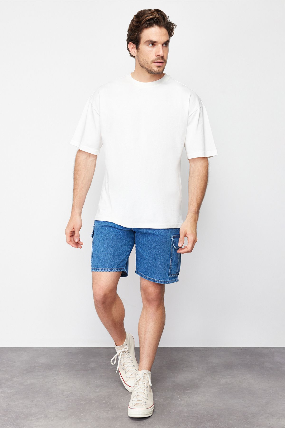 trendyol-man-mens-navy-blue-plain-regular-reg