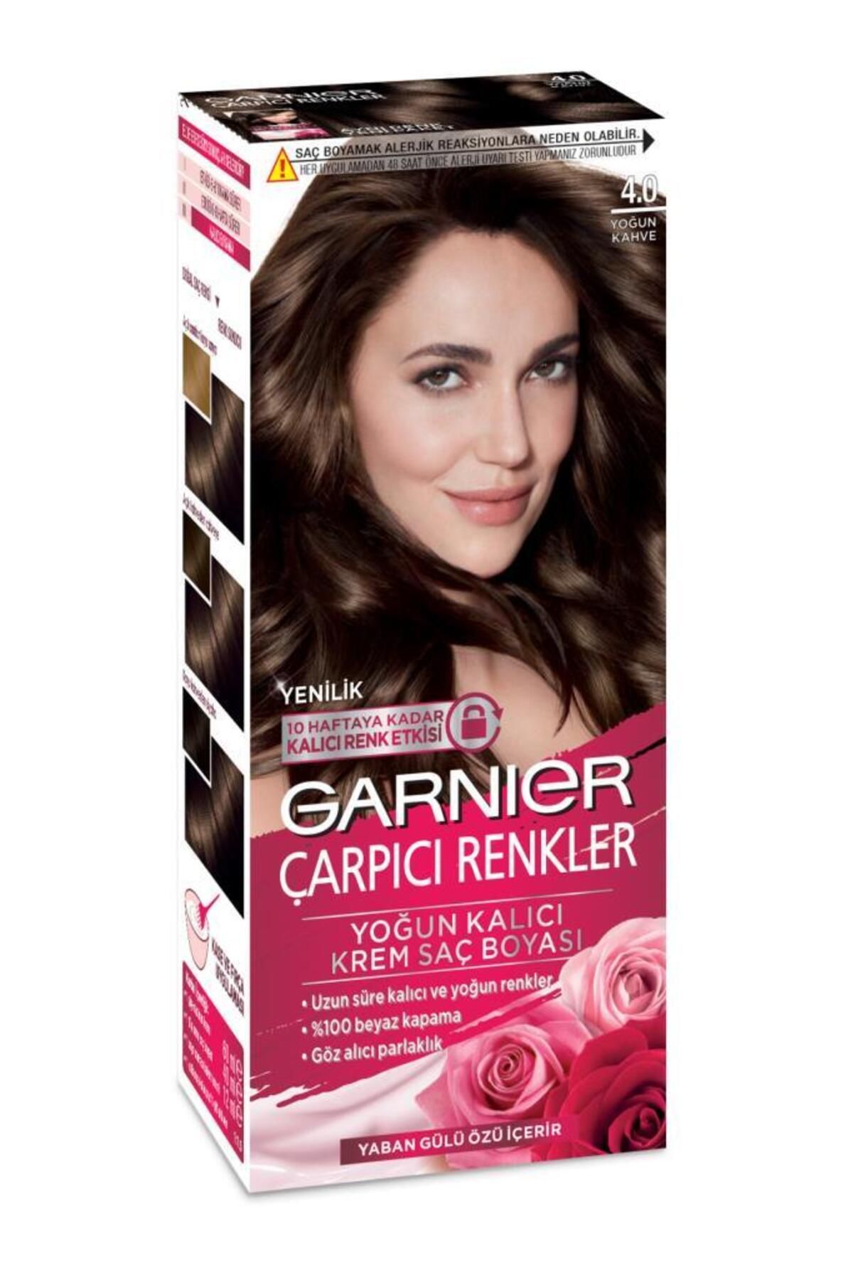 Garnier رنگ مو رنگ های جذاب 4.0 قهوه غلیظ متمرکز