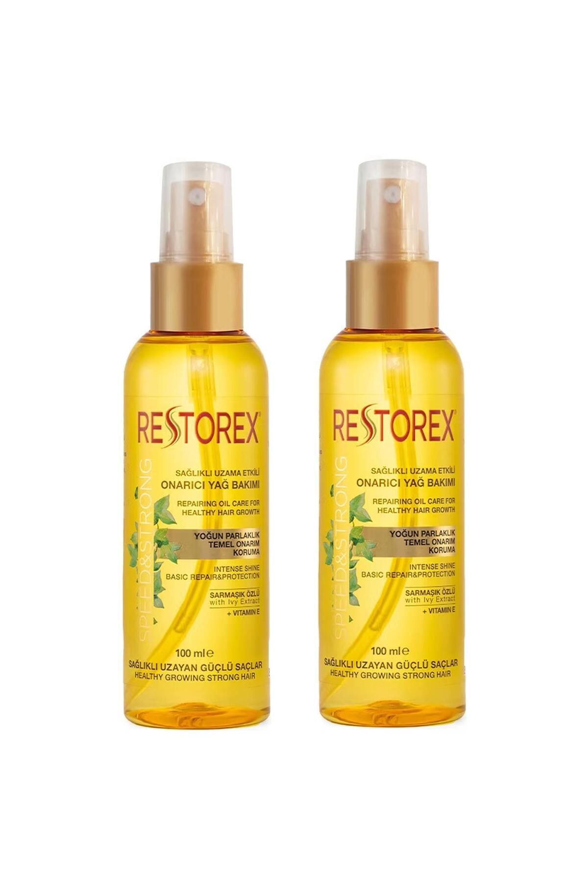 روغن مراقبت از موی ترمیم کننده موثر رشد سالم 100 میلی لیتر 2 عدد Restorex