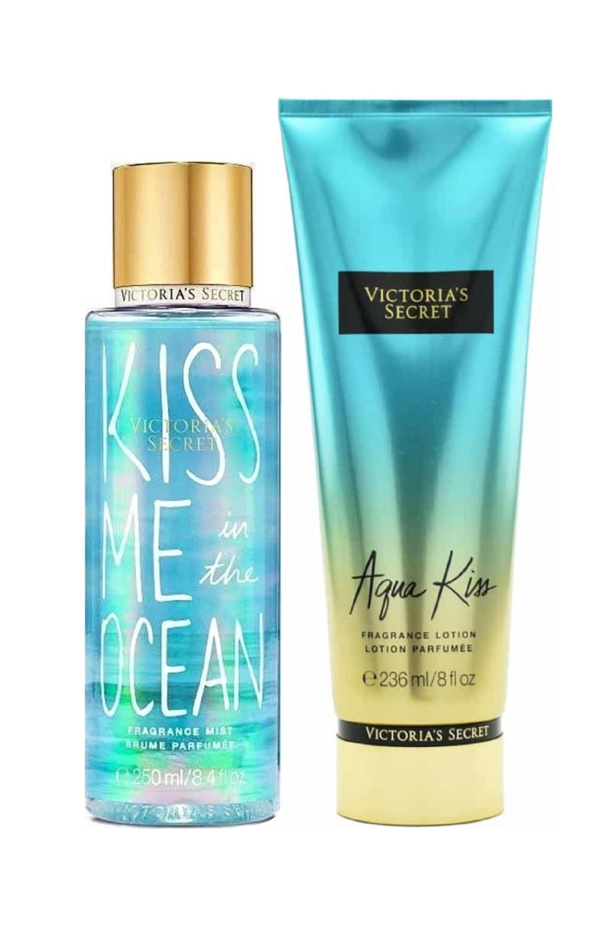 Victoria's Secret Aqua Kiss & Kiss Me in The Ocean Vücut Losyonu Ve ...