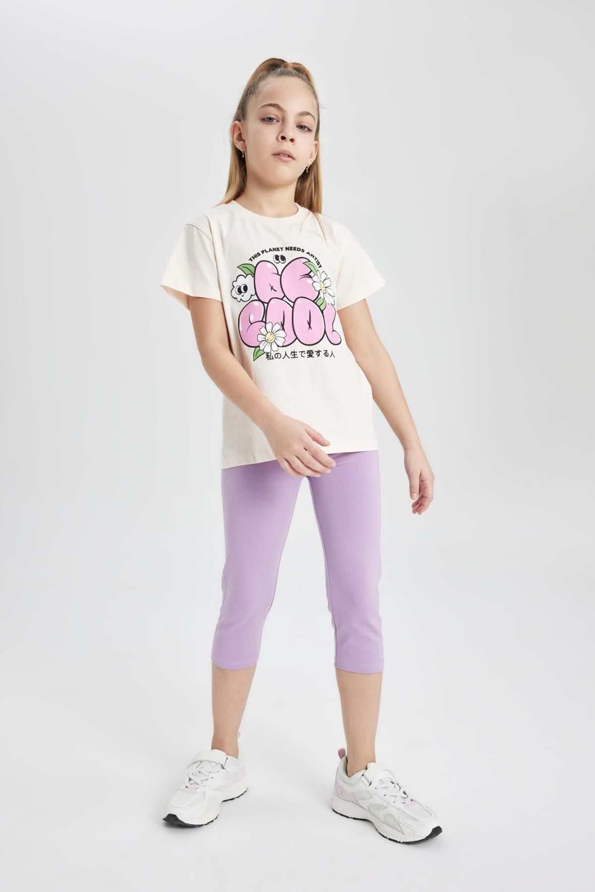 DeFacto-Girl's Midi Basic Solid Tights B5656A824Sm 3