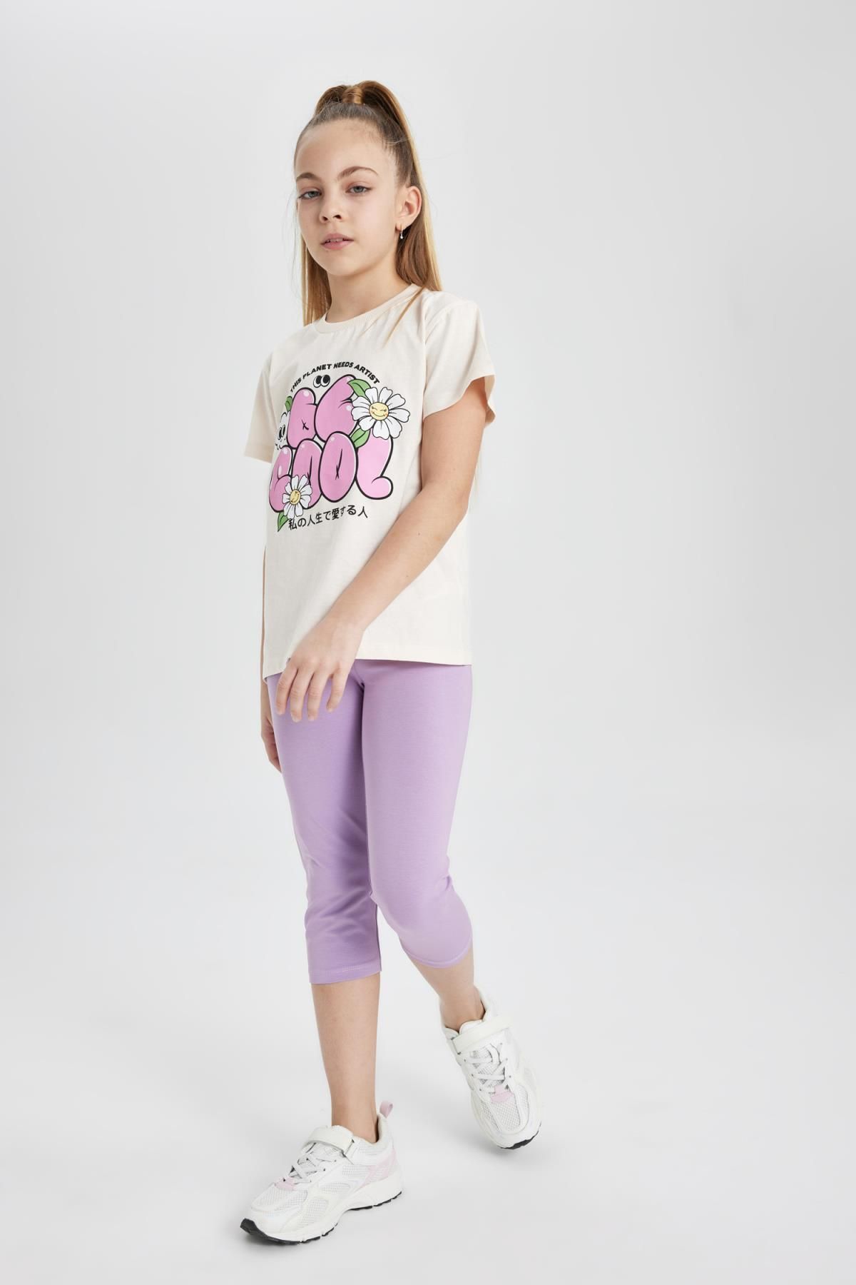 DeFacto-Girl's Midi Basic Solid Tights B5656A824Sm 2