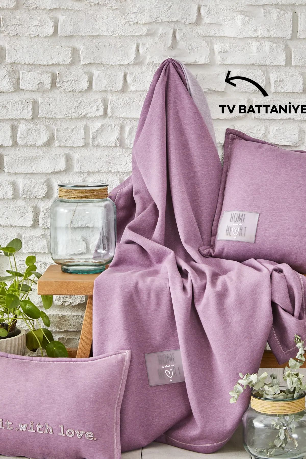 پتوی یک نفره بنفش یتو تلویزیون راحتی Softy Lila 130X170Cm  Karaca Home