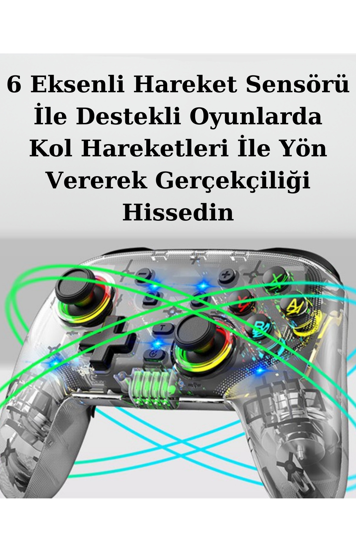 S09 PC/Switch/iPhone/iPad/Android/TV/Gamepass/Geforce Now RGB Oyun Kolu Joystick 4