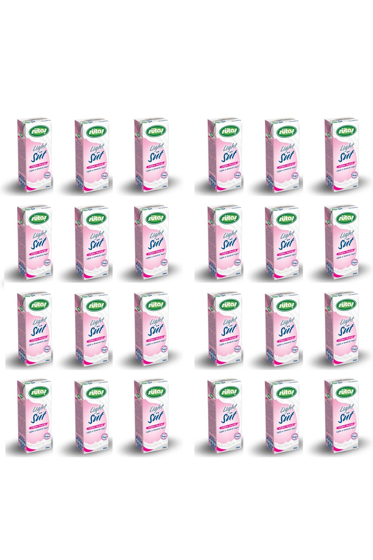 Sütaş Light Süt 200 Ml X 24 Adet