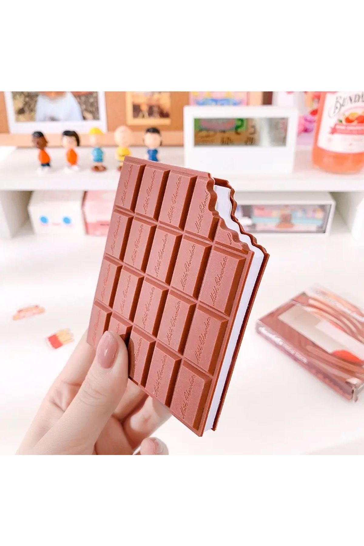 BLUE SİDE-Pinterest Style Gift Notepad Chocolate Scented Notepad 5