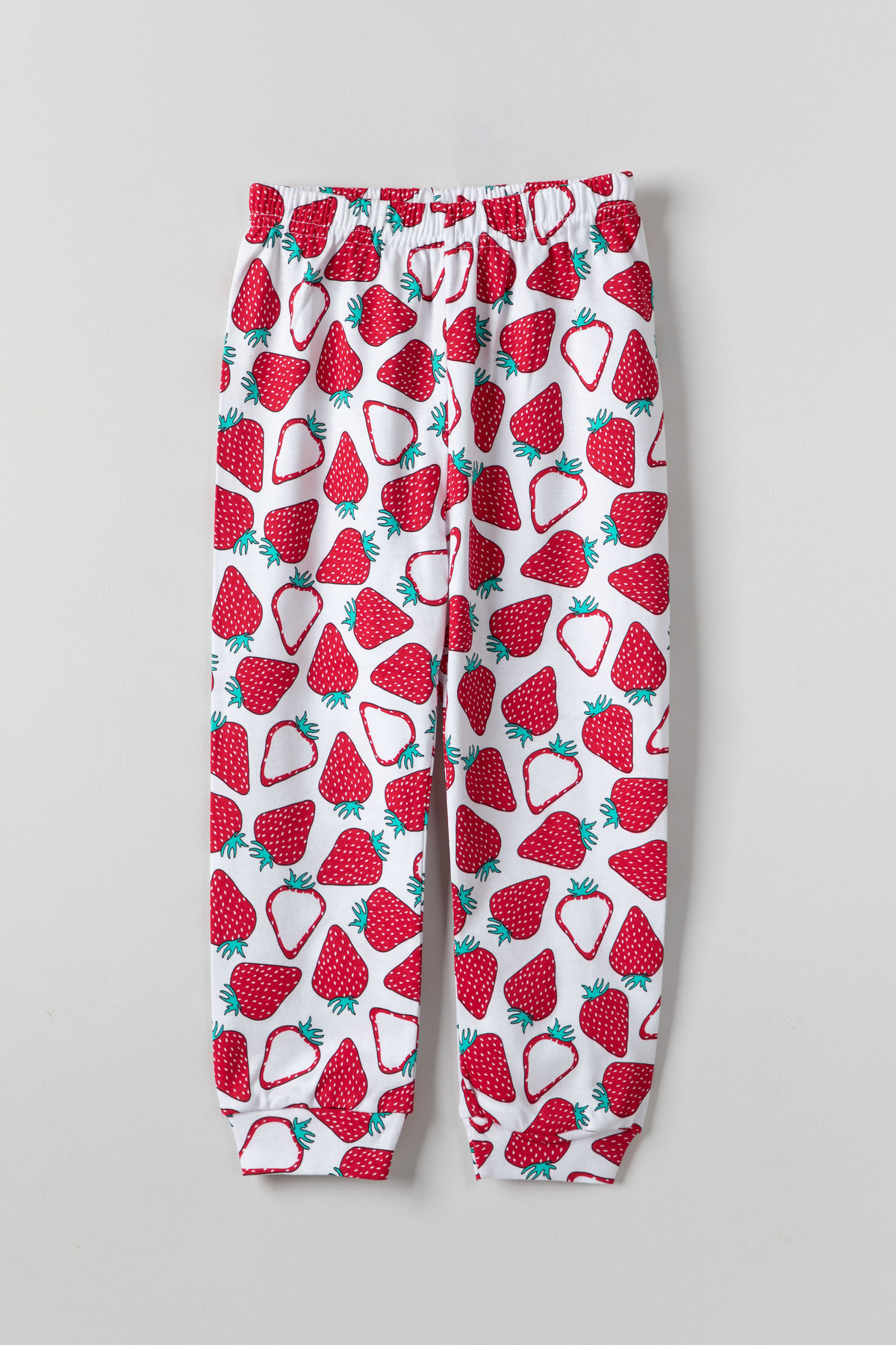 Kiraz Baskılı Uzun Kollu Pijama Takımı