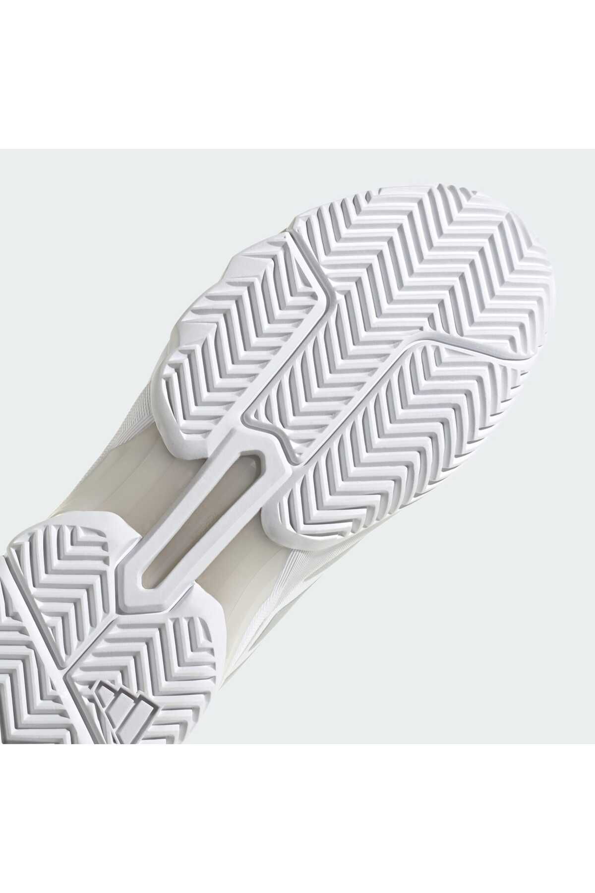 کفش تنیس سفید مردانه و زنانه Courtjam Control 3 adidas