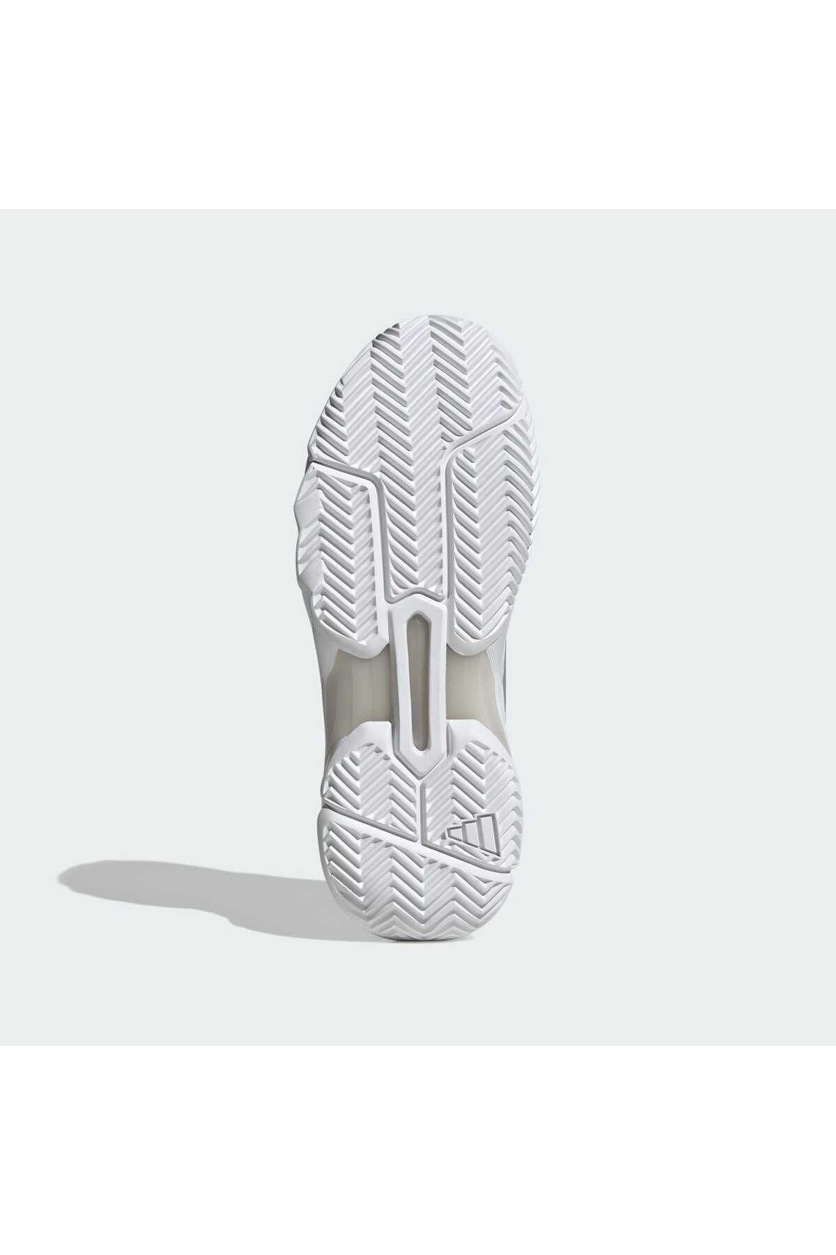 کفش تنیس سفید مردانه و زنانه Courtjam Control 3 adidas
