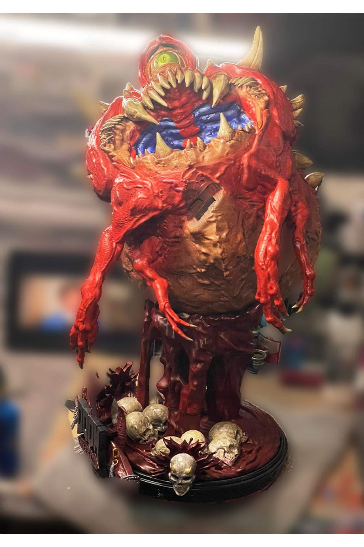 YILDIRIM AVANGART-Doom Slayer Figure Doomguy Object Doom Cacodemon Figure 65CM Giant Size 3