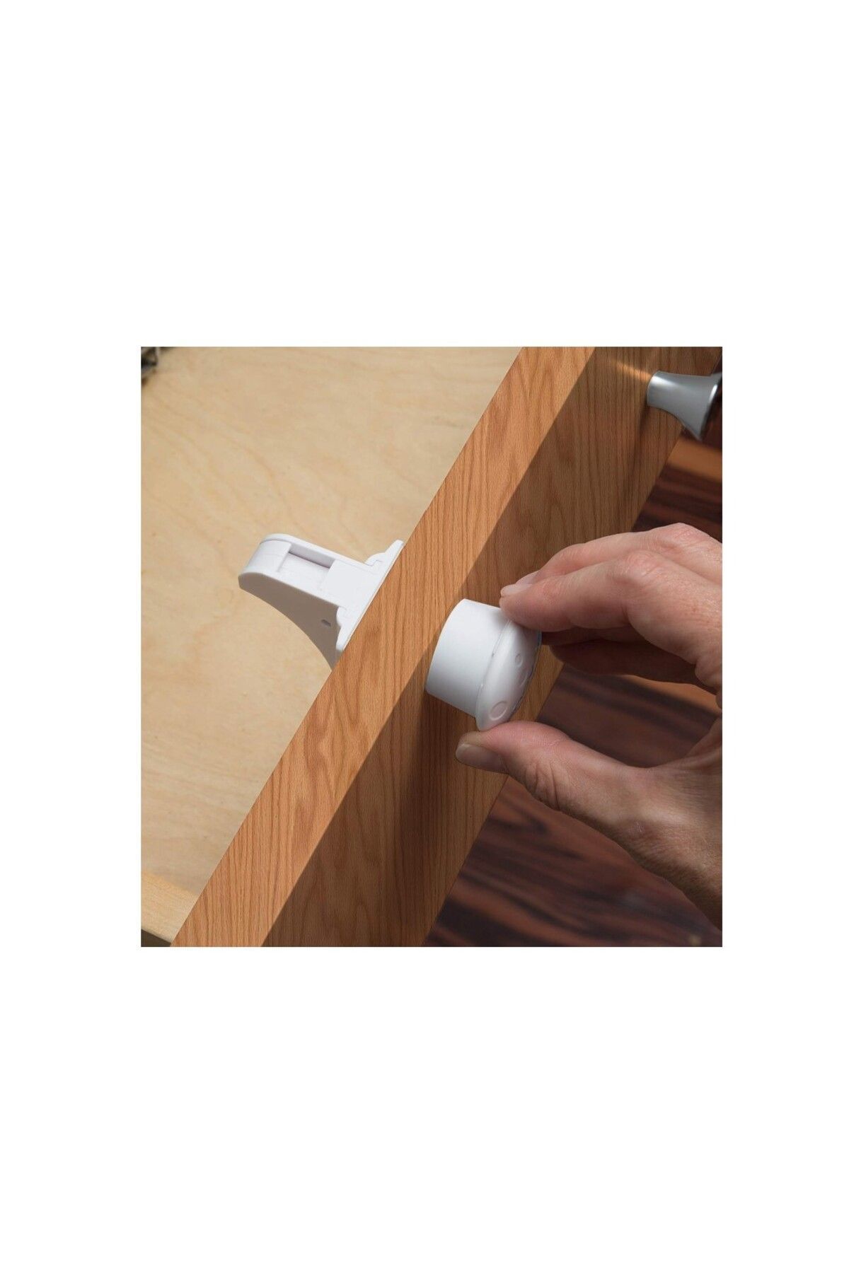 Hdg-Hidden Magnetic Cabinet And Drawer Lock Magnetic Security Lock Set of 8 4