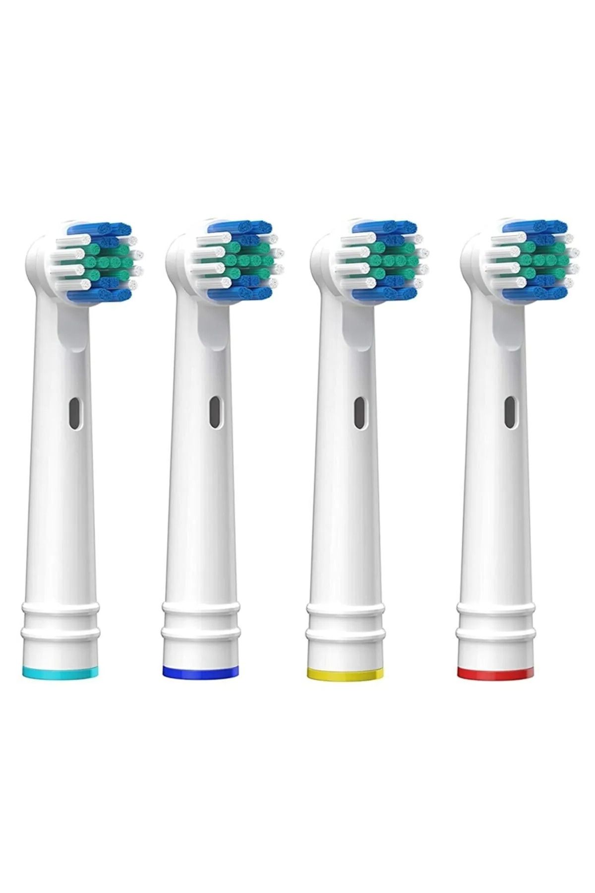 Factorial Philips Oral-b Braun Uyumlu Yedek Başlık Şarjlı Ve Pilli Diş Fırçası Uyumlu Orta Sert 4 Li Set