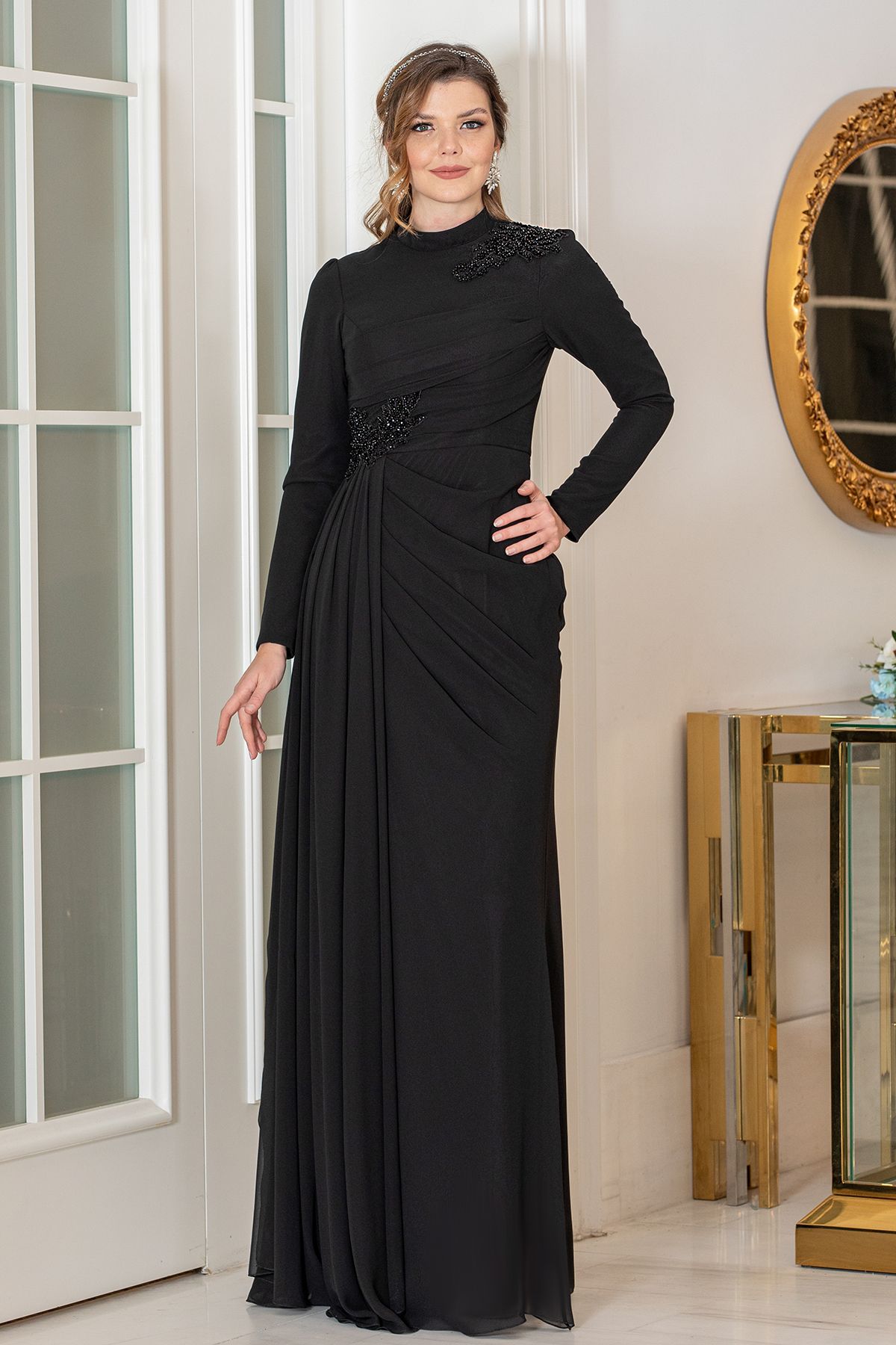 FUVAL MODA-Zerda Plus Size Hijab Evening Dress 1