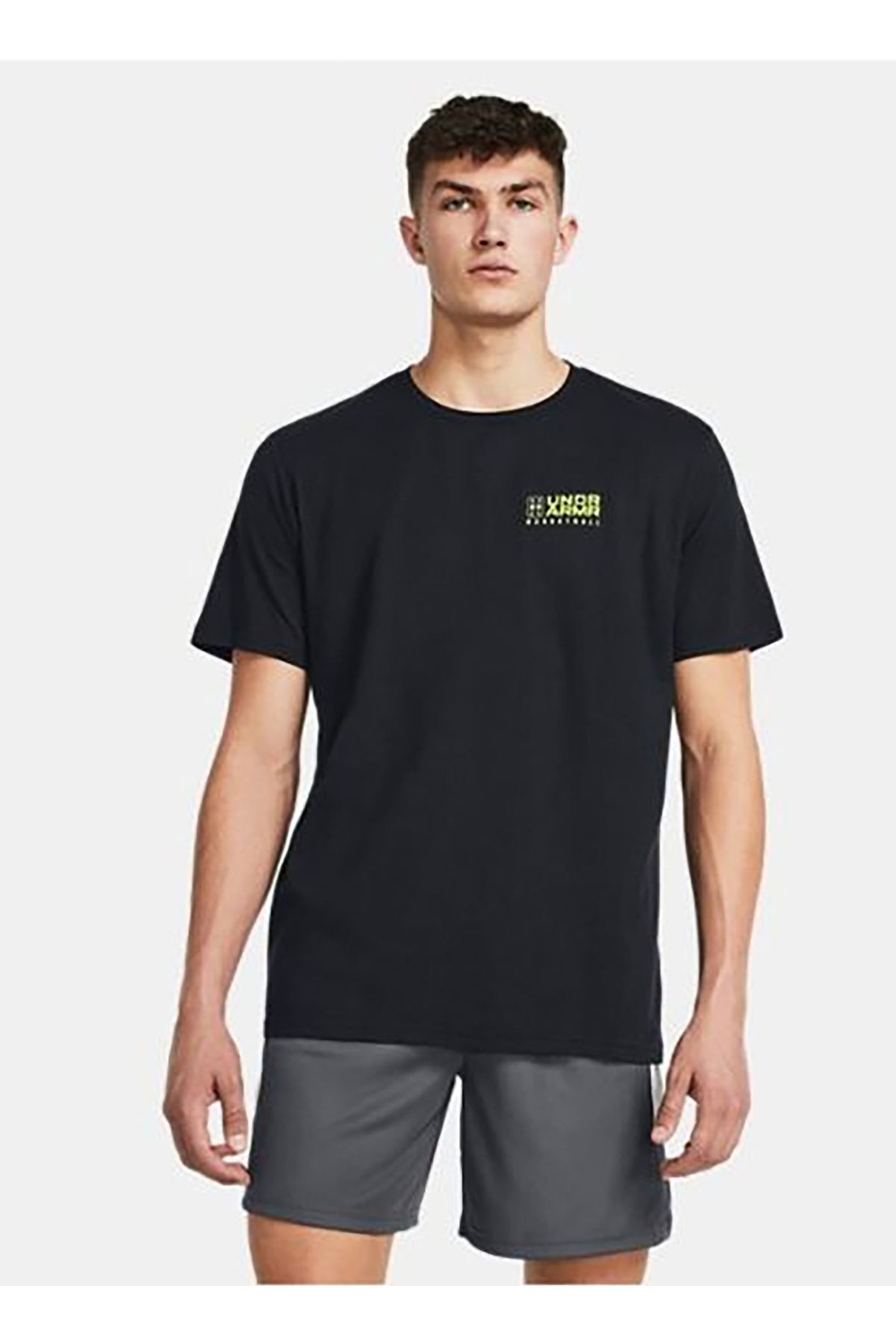 تی شرت ورزشی مشکی مردانه سیاه 1382850 001 UA Logo Court SS Under Armour