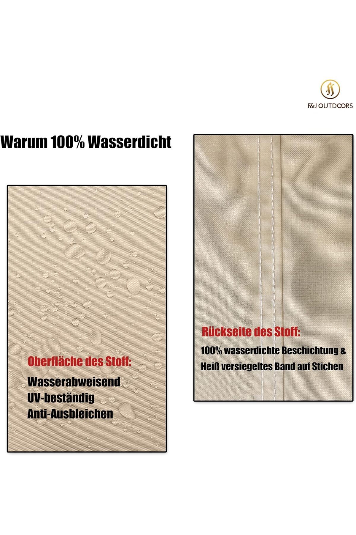 FJ Outdoors Waterproof Garden Furniture Cover Snow and Uv Protection