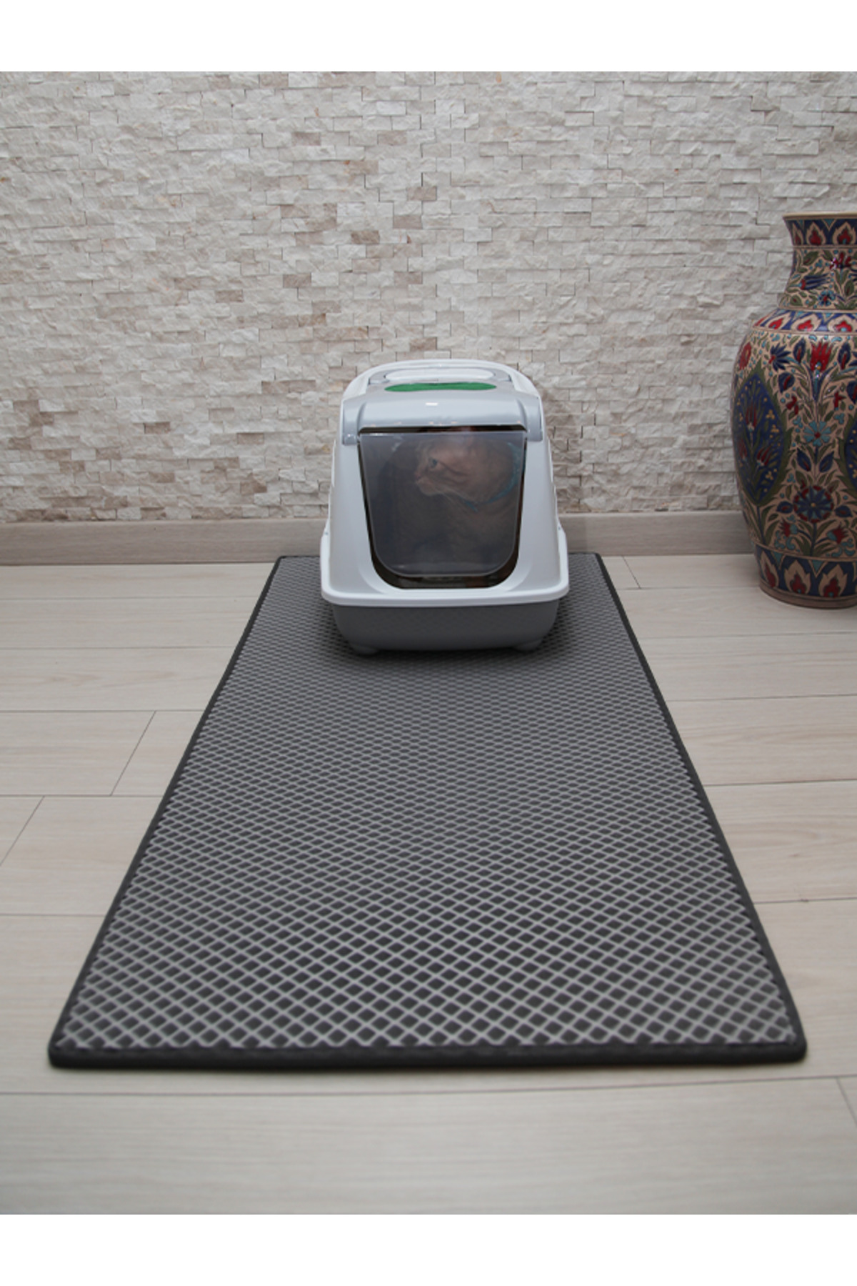 MOD10 50x110 CM KEDİ TUVALETİ ÖNÜ PASPASI KEDİ KUMU PASPASI