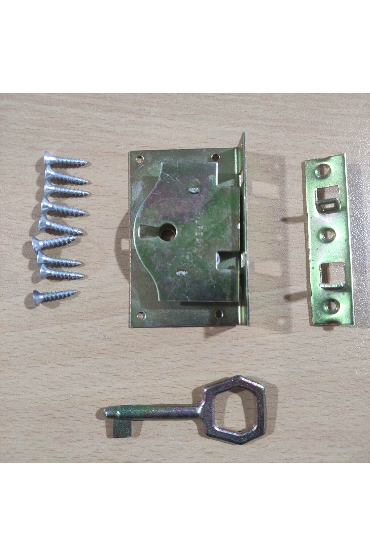NURSAN-Old Type Chest Lock Dowry Chest Lock 4 No 1 WITH SCREWS 4