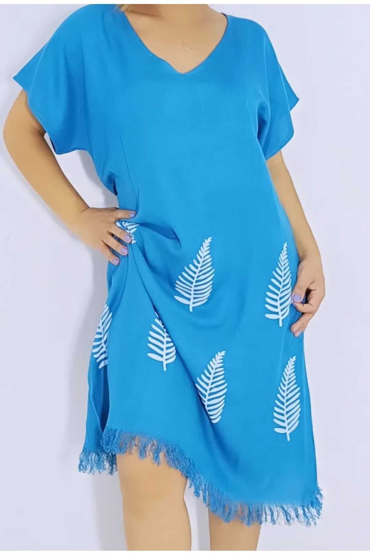 Nevin Acar-ROCHIE PETMEMAL CU JUMĂTATE DE MÂNECĂ PETMEMAL BLUE LEAF 2