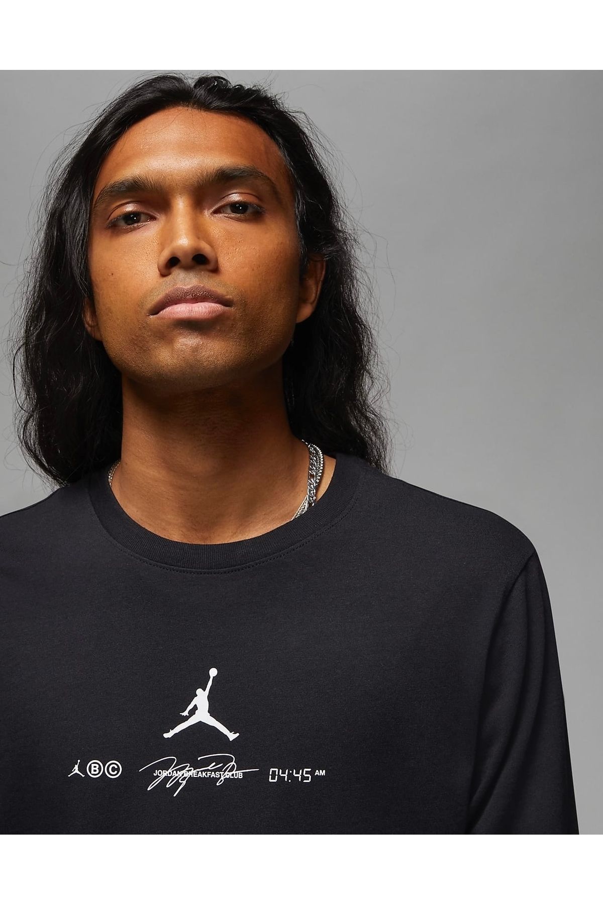 Nike Jordan Dri Fit Sport Erkek Siyah Basketbol T Shirt Erkek Giyim