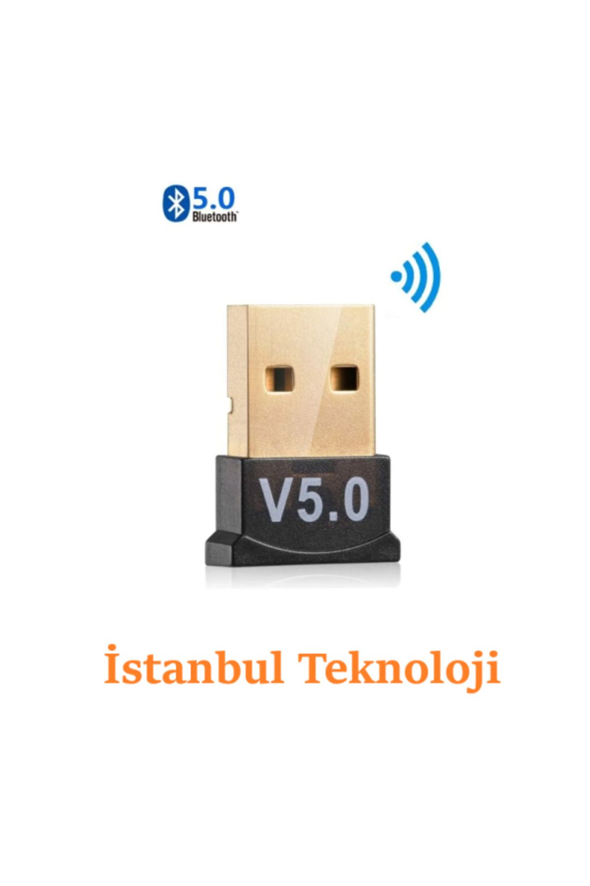 İstanbul Teknoloji-Mini V5.0 Usb Bluetooth Dongle 5.0 Compatible Bluetooth Adapter Plug and Play 3