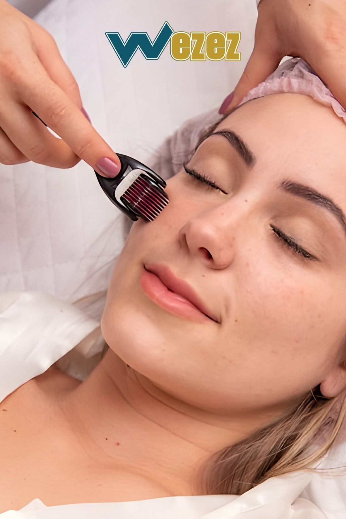 ابزار ماساژ نوسازی صورت و بدن درمارولر سوزنی تیتانیوم تیپ 540 0.5 میلی متری Wezez