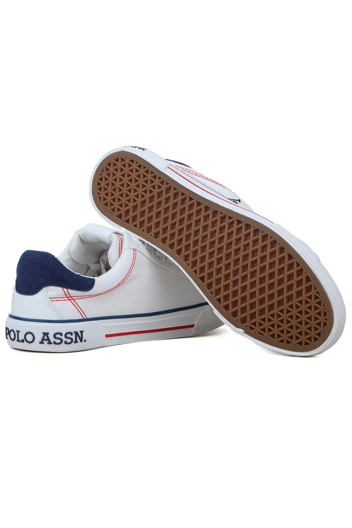 Polo (پولوشرت) ASSN ایالات متحده اسنیکر ساده زنانه رنگ سفید U.S. Polo Assn. یو اس پولو اورجینال - تصویر 4