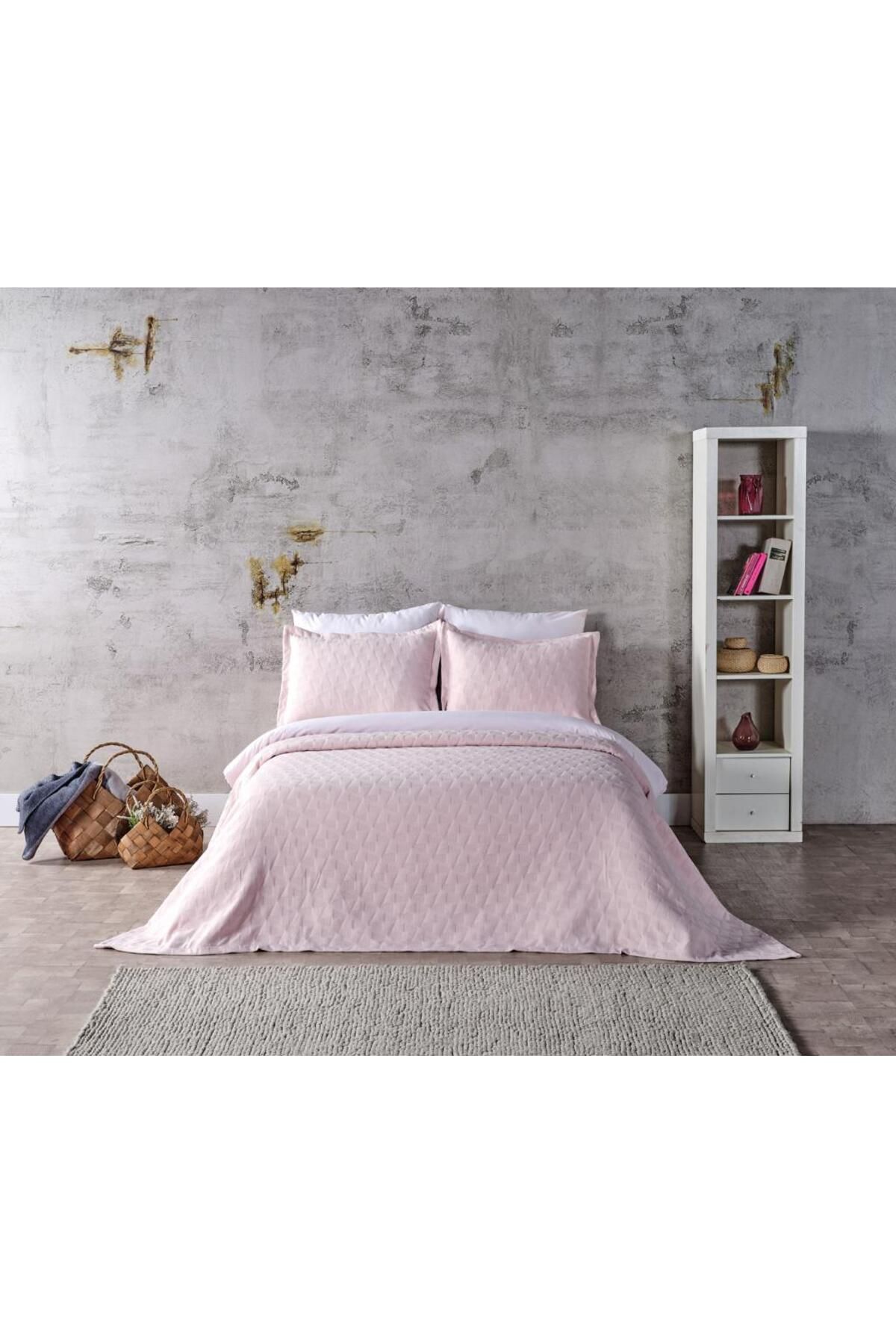Lolavien-Silva Single Bedspread - Powder 2