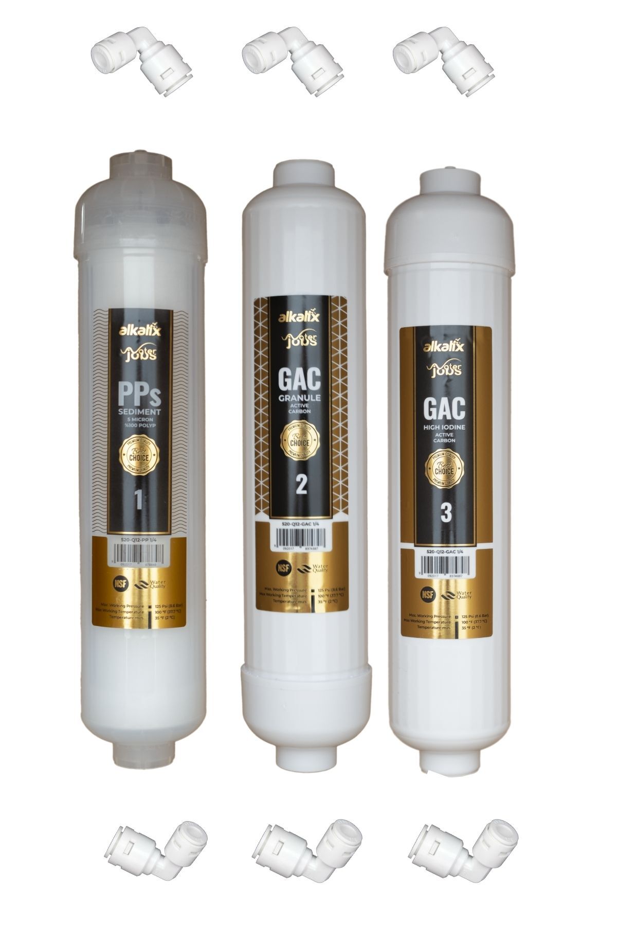 PRE-FILTER SET WITH ROD CONNECTION