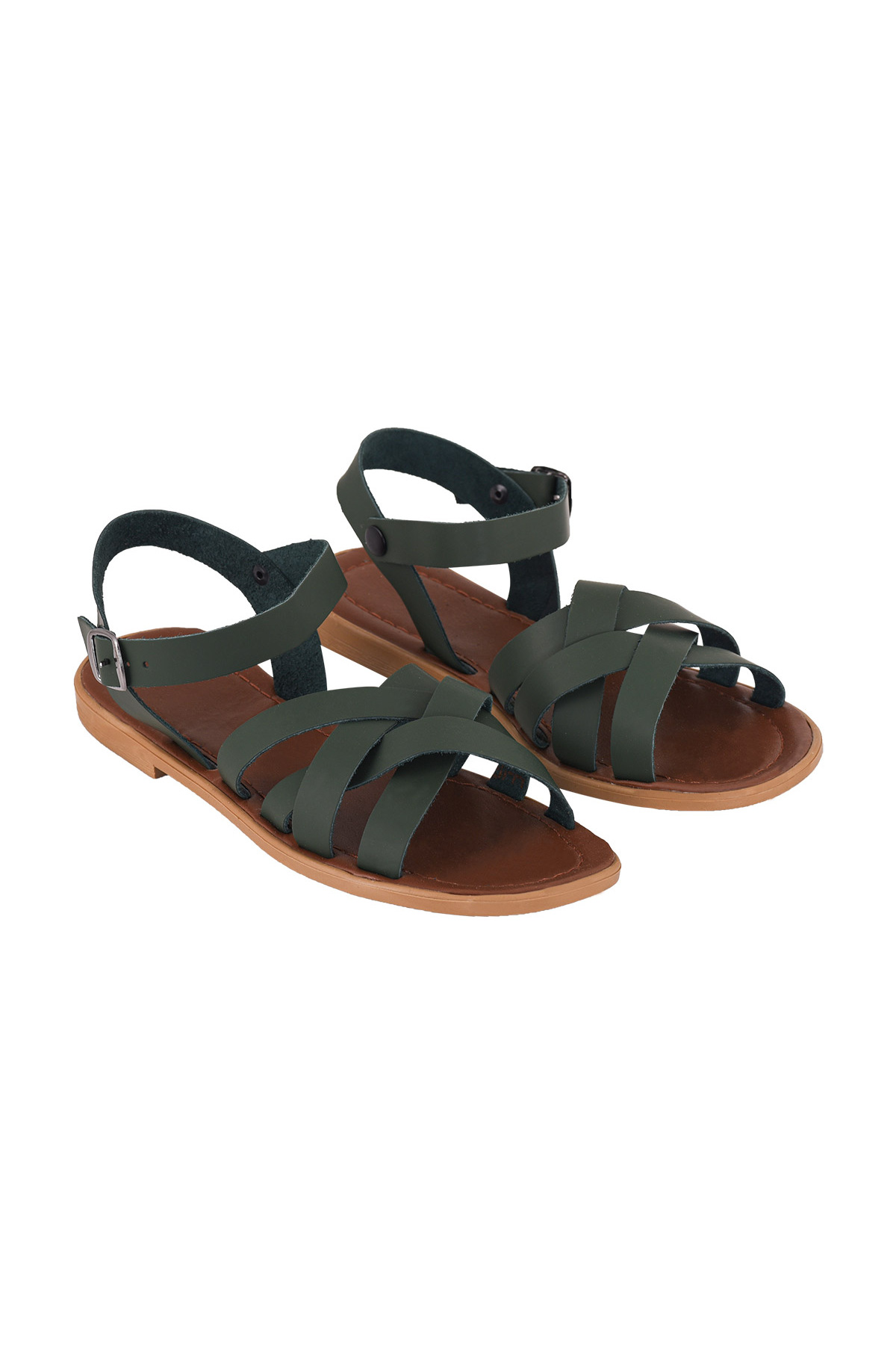 صندل زنانه سبز Moosefield | MD-SND5501-051 اورجینال - تصویر 3