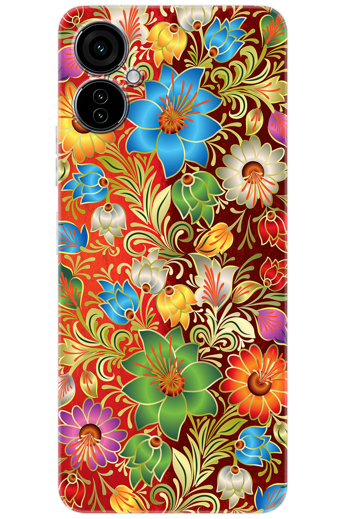 Tecno 19 NEO (CH6i) Compatible Sheath Pattern Printed Silicone Flowers Series NGO:532 CP-zNac7mR