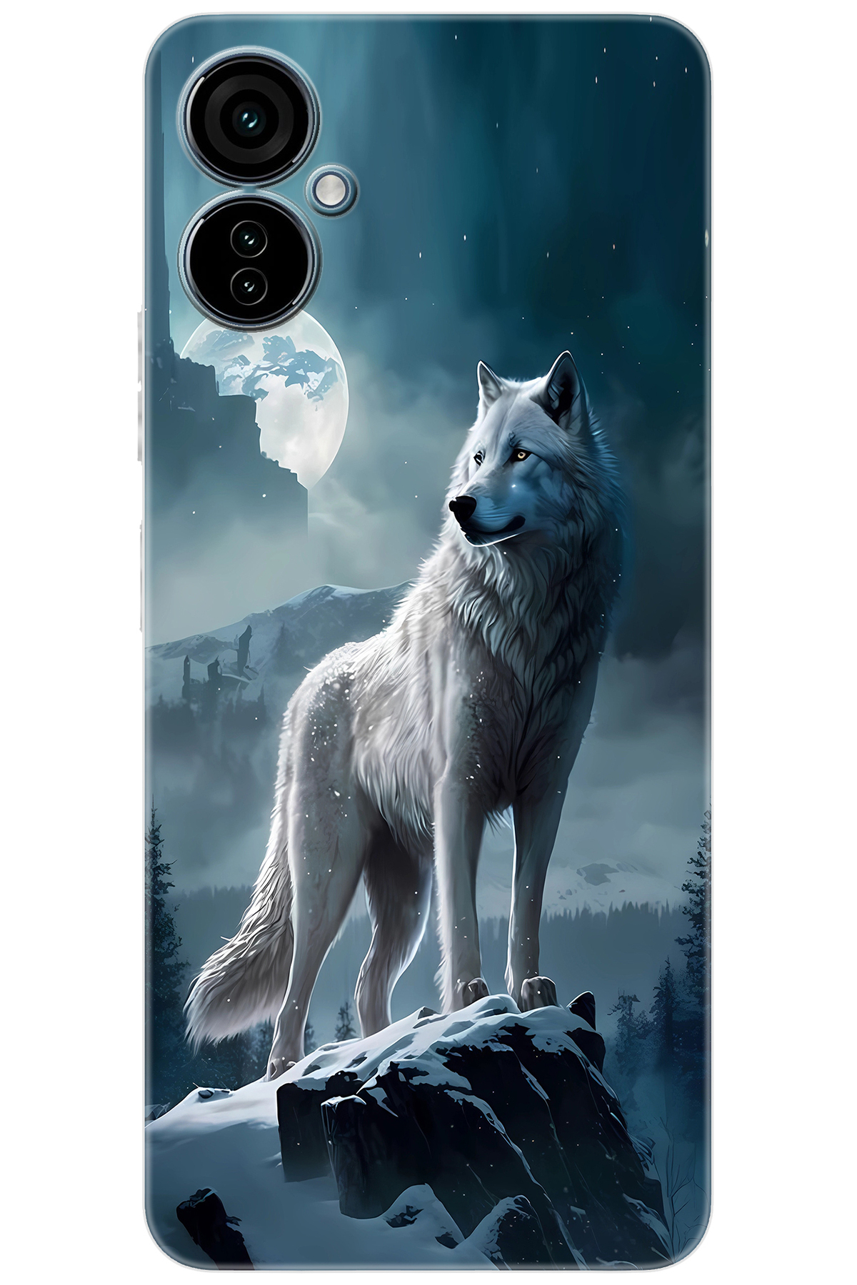 Tecno 19 NEO (CH6i) Compatible Sheath Pattern Printed Silicone Wolf NGO:683 CP-sgVTf6q