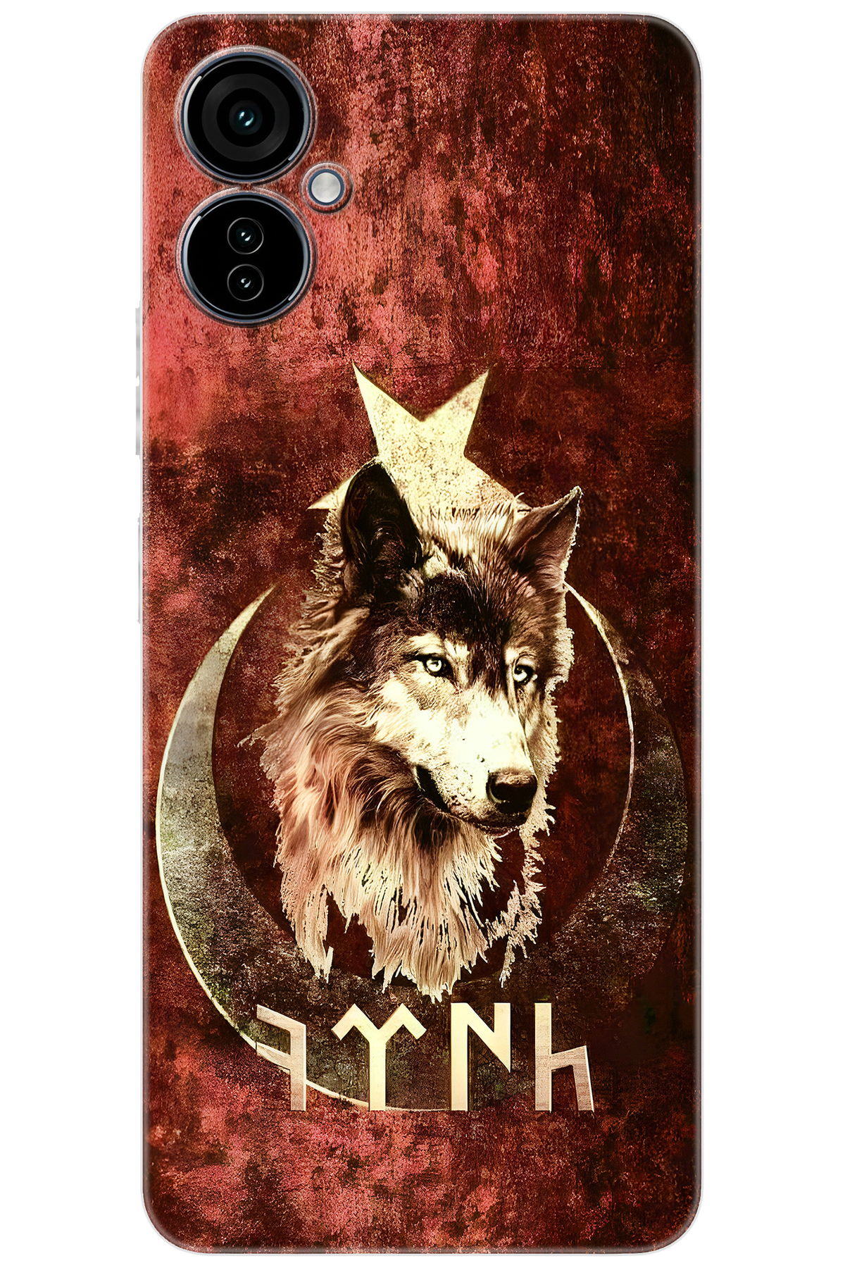 Tecno 19 NEO (CH6i) Compatible Sheath Pattern Printed Silicone Wolf and Göktürk NGO:385 CP-TOoPPJ2