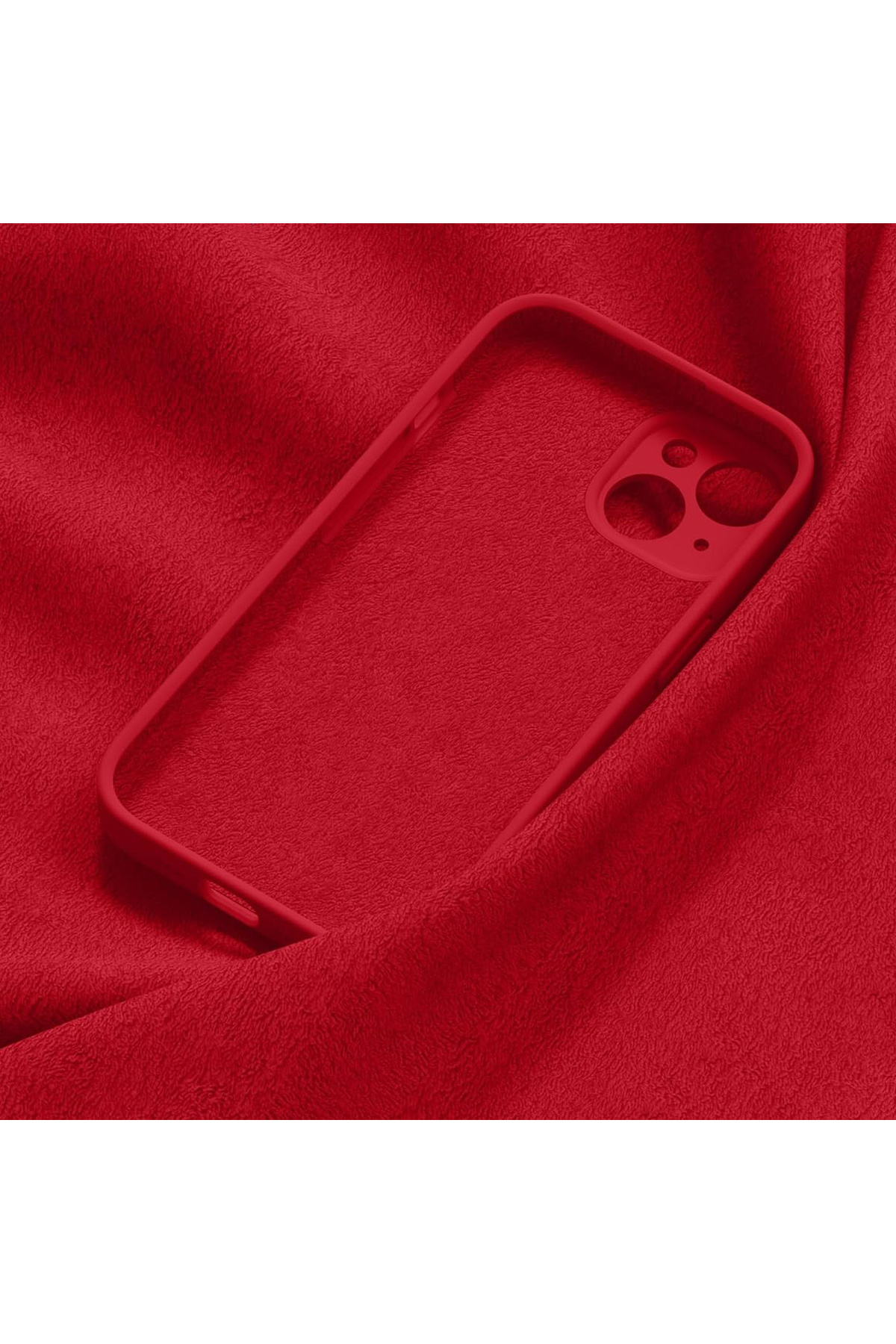 İphone 13 Uyumlu Içi Kadifeli Kamera Korumalı Lansman Kılıf 4