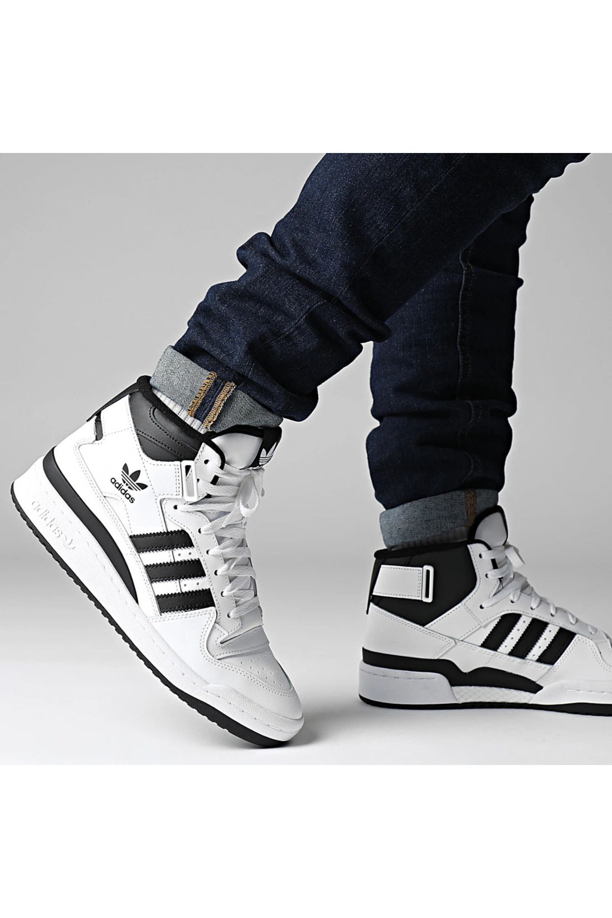 فوروم مید کفش راحتی مردانه سفید - مشکی adidas